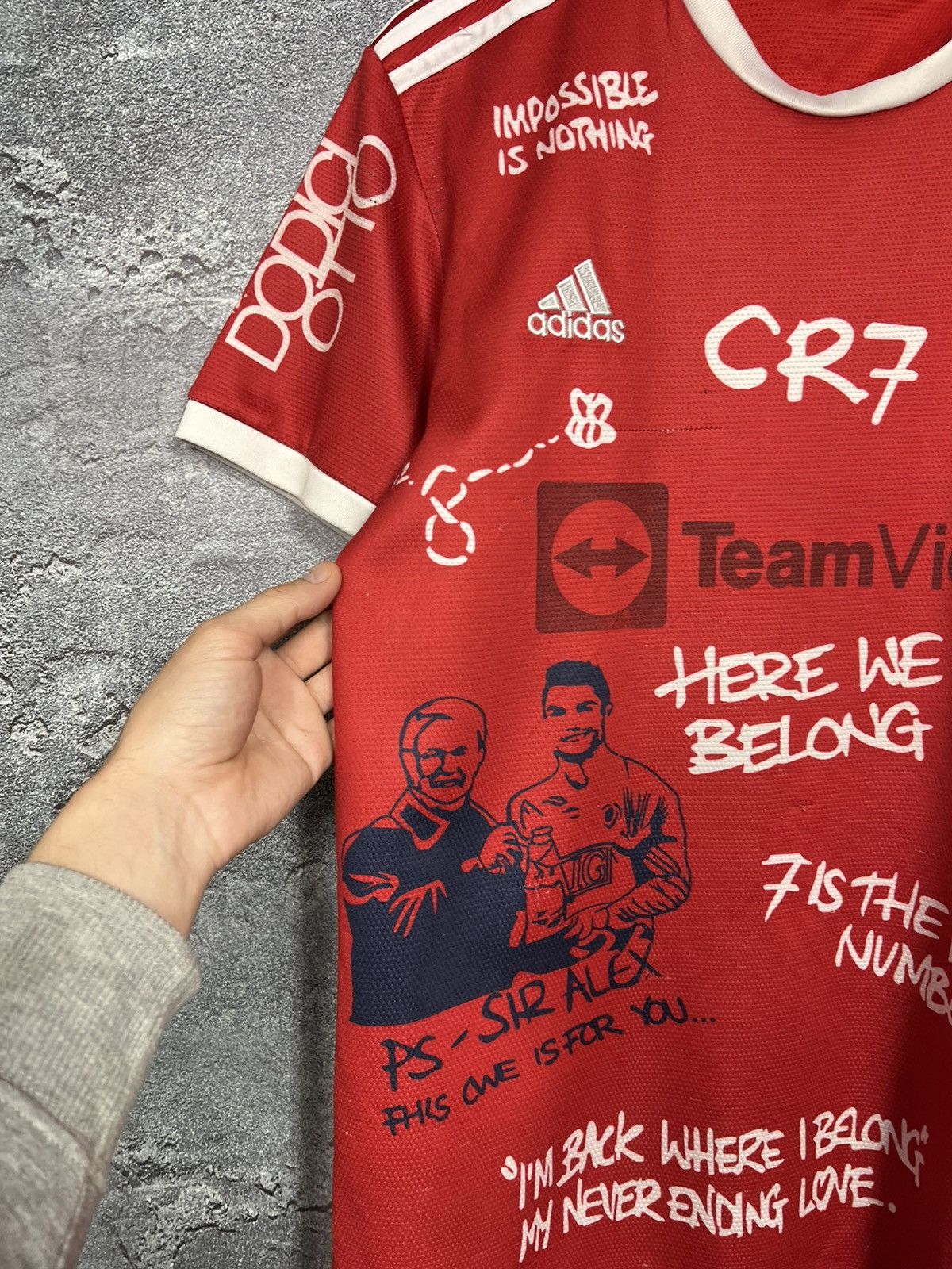 Hypebeast Manchester x Dodici Otto IShowSpeed Style Ronaldo Jersey Size US M / EU 48-50 / 2 - 9 Thumbnail