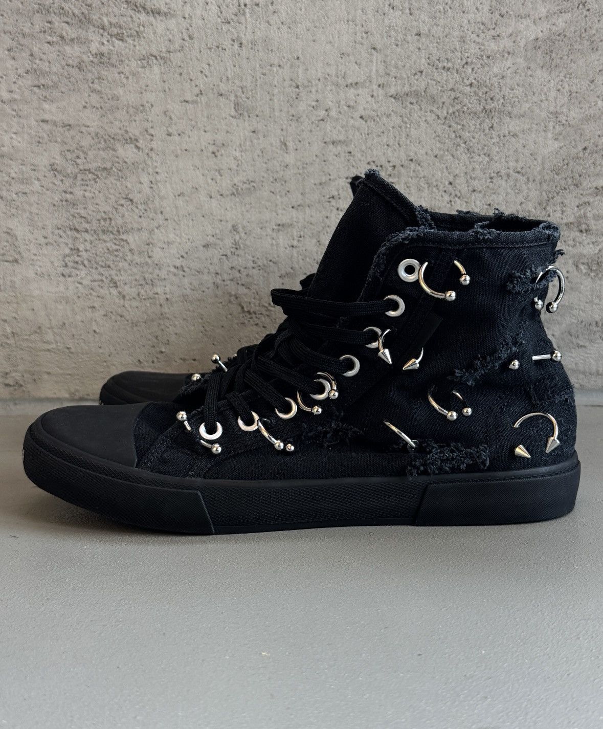 Balenciaga Balenciaga Paris Pierced High-Top Sneakers SS24 Size US 10 / EU 43 - 3 Thumbnail