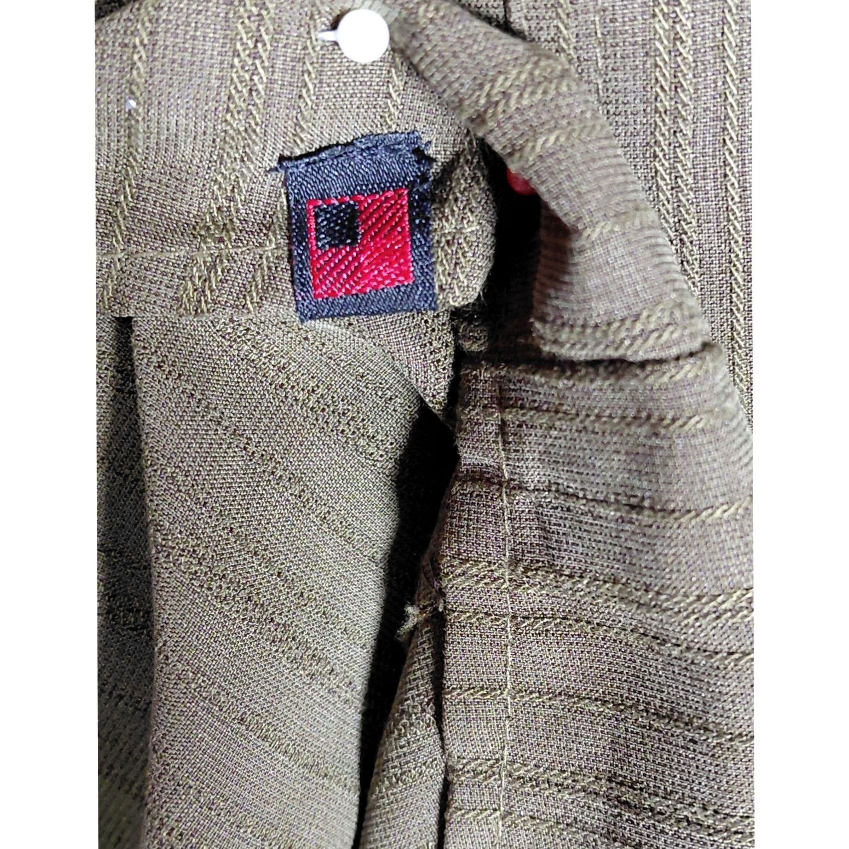 Vintage Woolrich Button-Up Shirt XXL Brown Solid Knit Long Sleeve Mens Size US S / EU 44-46 / 1 - 4 Thumbnail