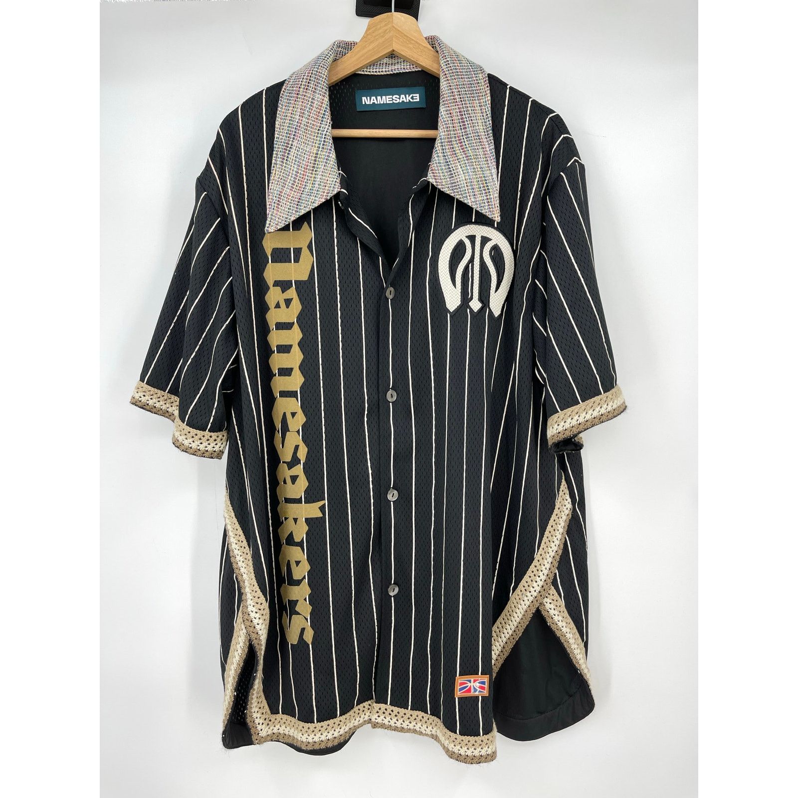 NAMESAKE NAMESAKE | Bill Warm Up Shirt Black Stripe Jersey L Size US L / EU 52-54 / 3 - 1 Thumbnail
