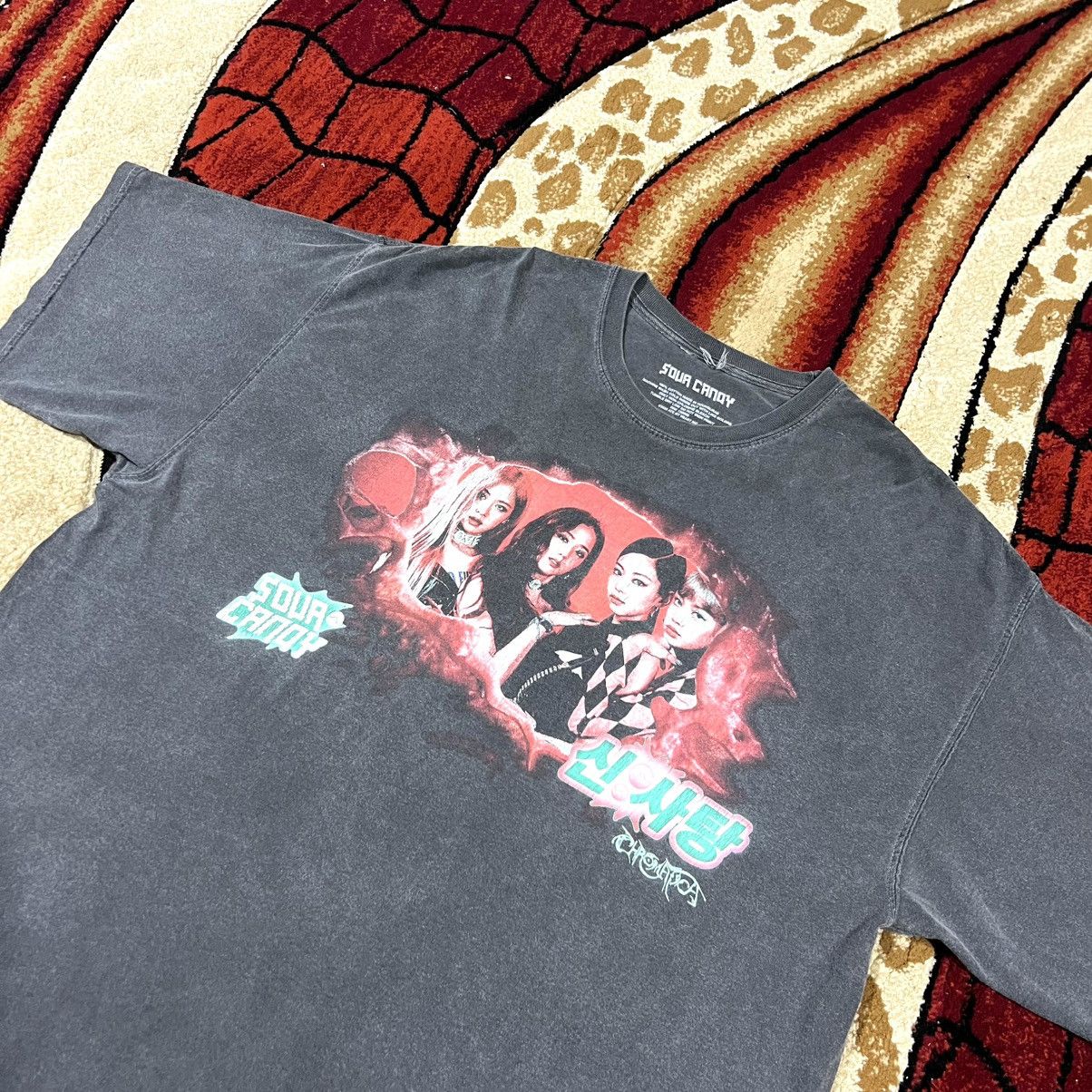 Band Tees Thrashed Faded Blackpink Band Sour Candy Tour T Shirt Size US XXL / EU 58 / 5 - 1 Thumbnail