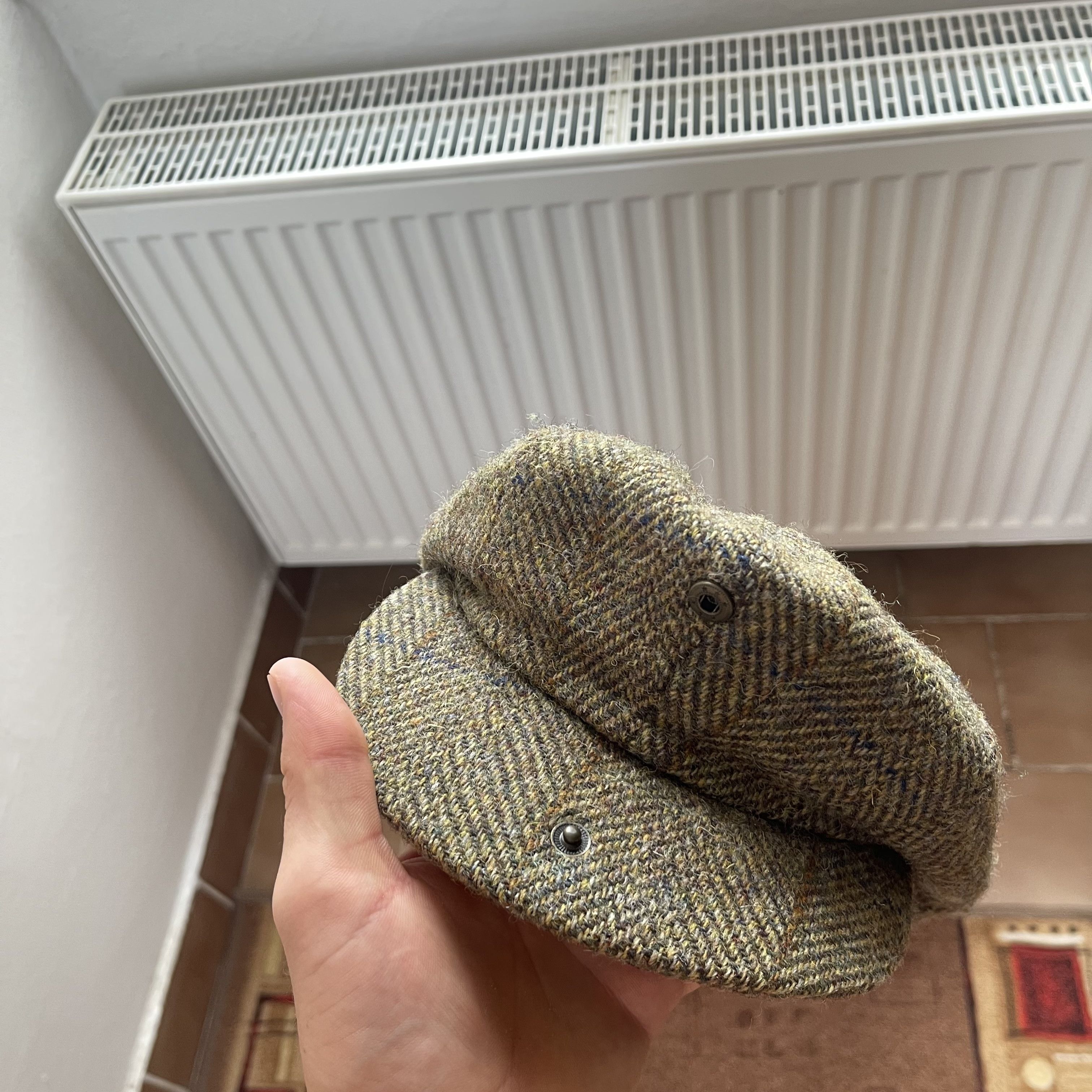 Harris Tweed × Vintage Vintage Y2K Harris Tweed Cap Streetwear Size L Size ONE SIZE - 2 Thumbnail