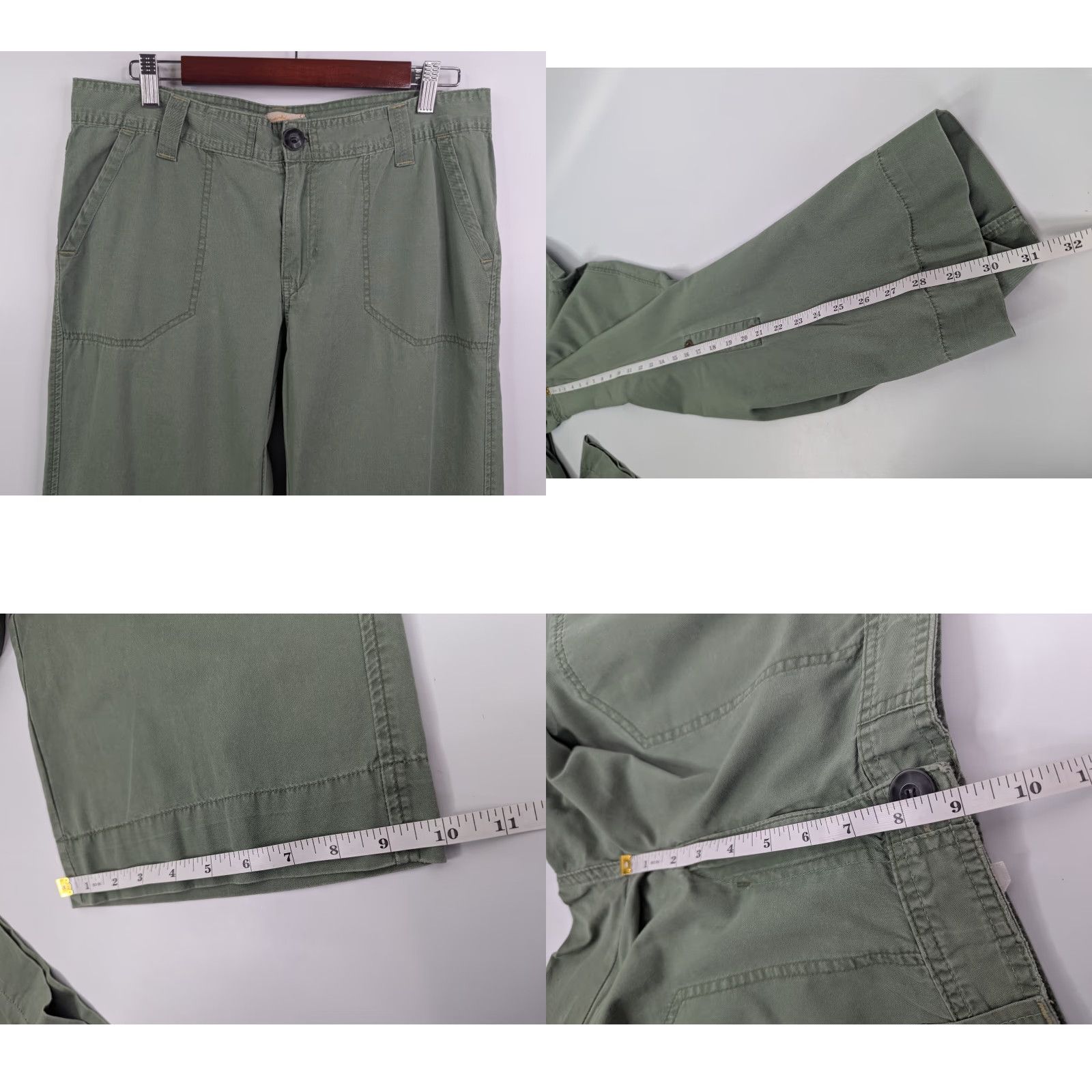 Levi's Levi's Green Twills Pants Baggy Mid Rise Straight Leg Women's Size 10 - Levi's Pants - Green - Twill - Mid Rise - Straight - 10 - Women - Size 10 Size 32" / US 10 / IT 46 - 8 Thumbnail