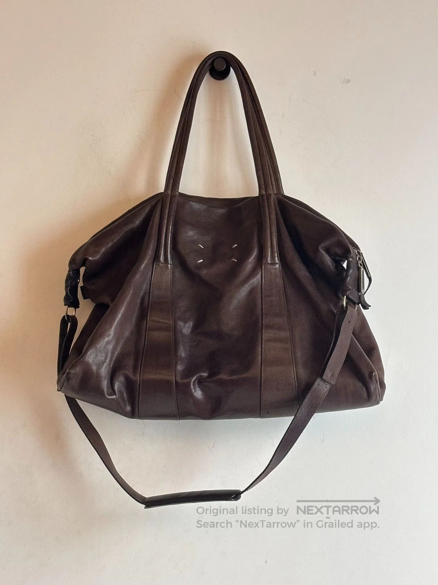 Maison Margiela maison martin margiela camel leather travel bag. Size ONE SIZE - 3 Thumbnail