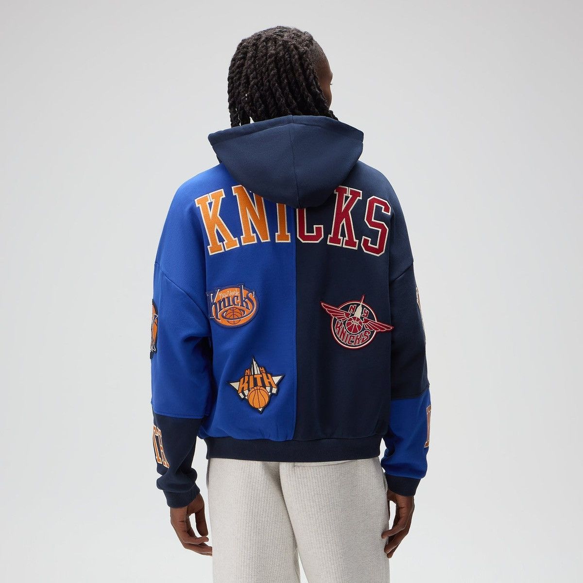 Kith Kith for NY Knicks Mash Up Cropped Braxton Vintage Hoodie Size US L / EU 52-54 / 3 - 3 Thumbnail