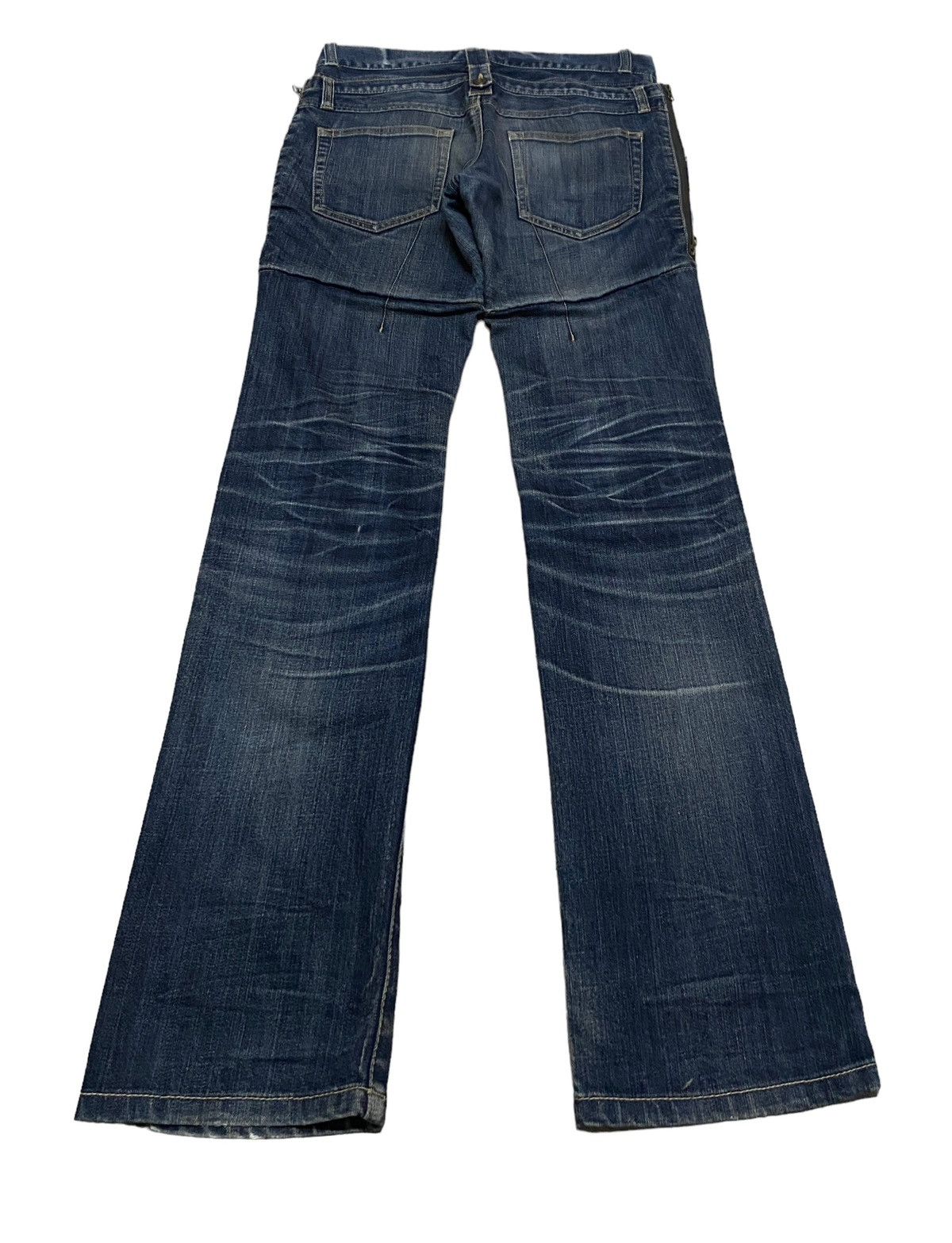 If Six Was Nine Rare Design Vintage Brand PPFM Double Waist Jeans 1990s Size US 33 - 2 Thumbnail