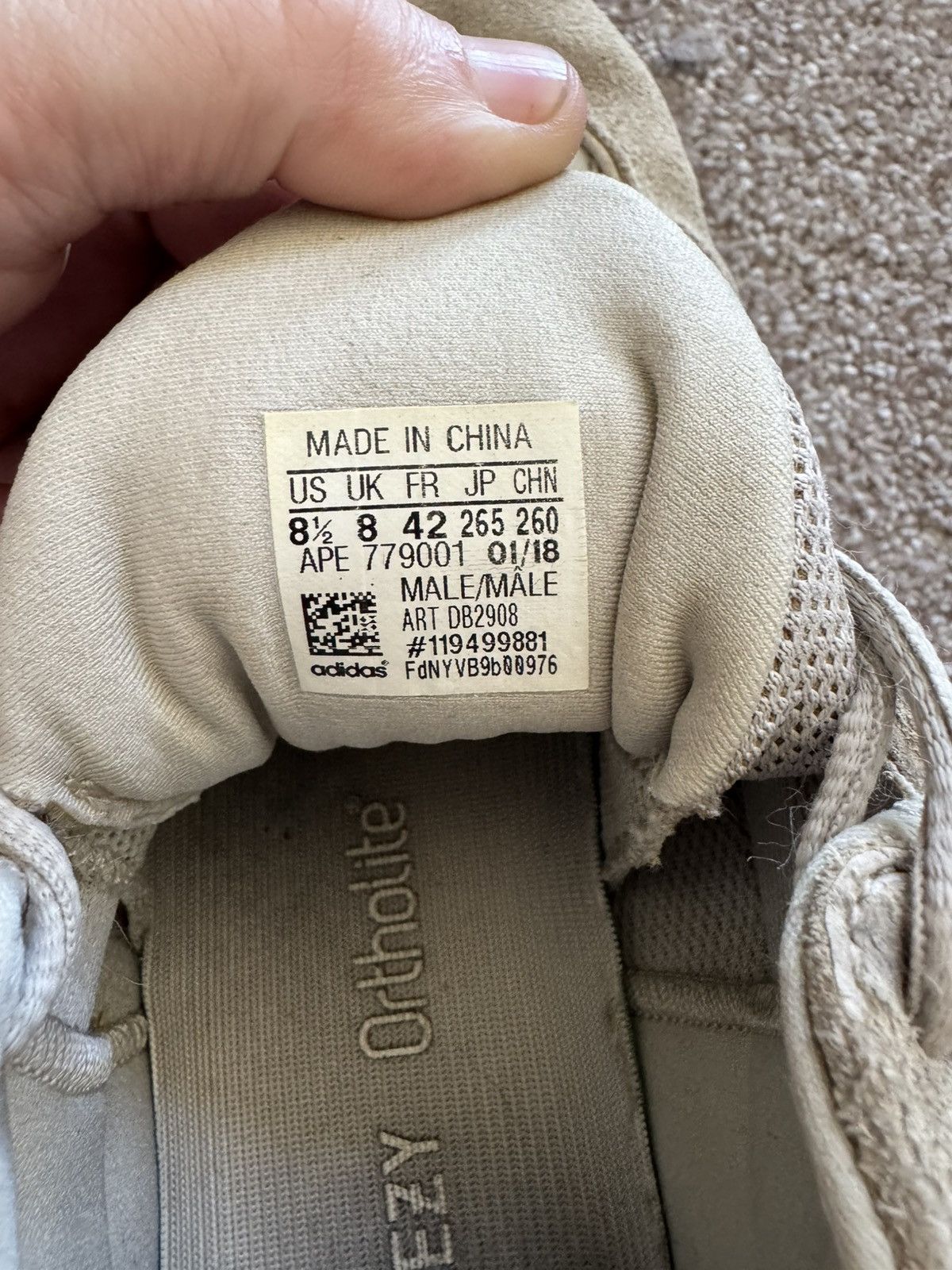 Adidas × Kanye West Yeezy 500 Blush Size US 8.5 / EU 41-42 - 6 Thumbnail