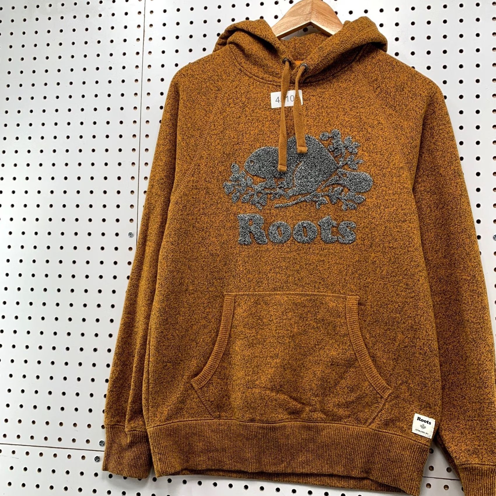 Roots Roots Hoodie Mens XS Brown Hazelnut Velvet Graphic Outdoor Kanga Sweatshirt Pullover Winter 10s Mens Size US XS / EU 42 / 0 - 3 Thumbnail