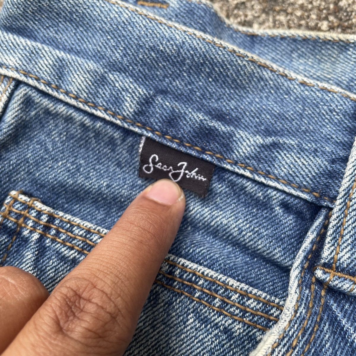 If Six Was Nine Crazy Vintage Baggy Y2K Sean John Carpenter Jeans Size US 38 / EU 54 - 11 Thumbnail