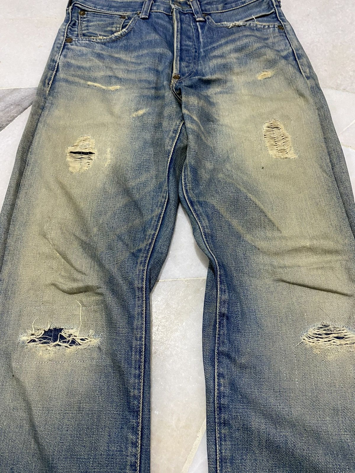 Levi's LEVIS BIG E LOT 37501 RIVETS SELVAGED Size US 28 / EU 44 - 4 Thumbnail