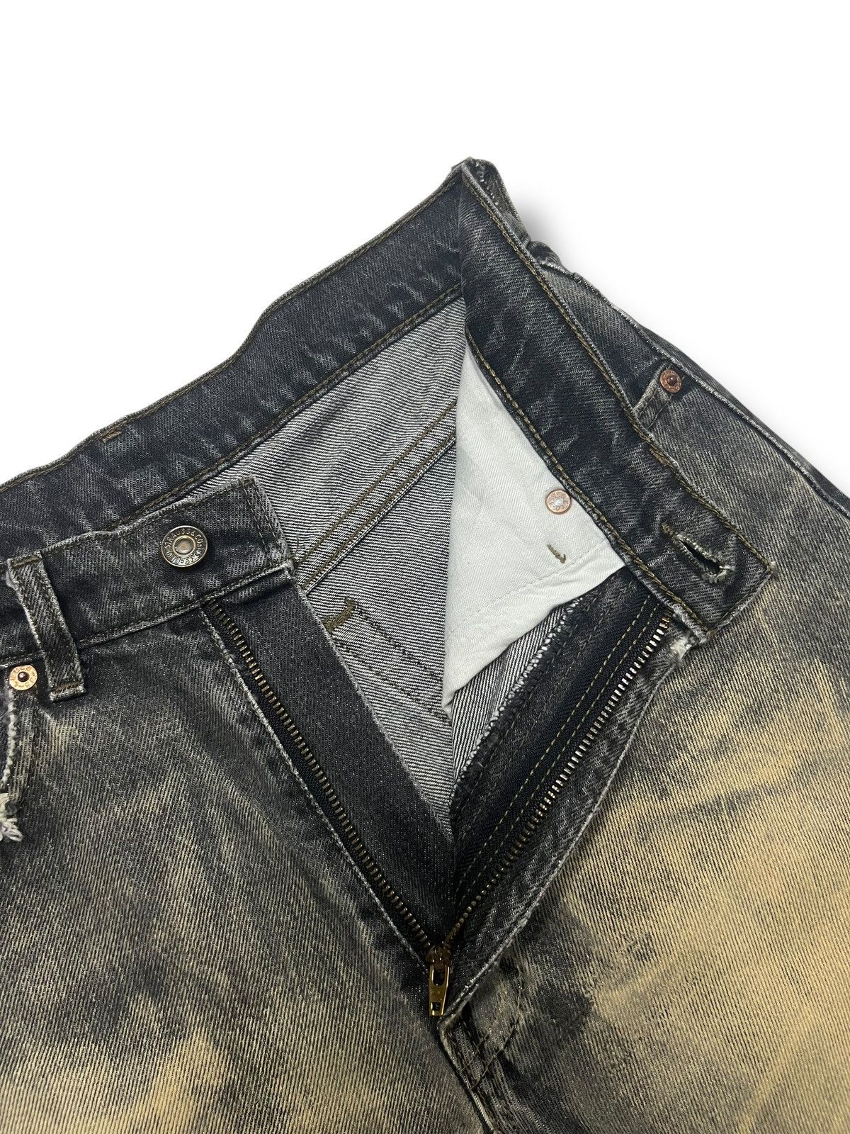 Levi's Vintage 90s Levi’s 515 - Black Mud Wash Denim Size US 29 - 10 Thumbnail