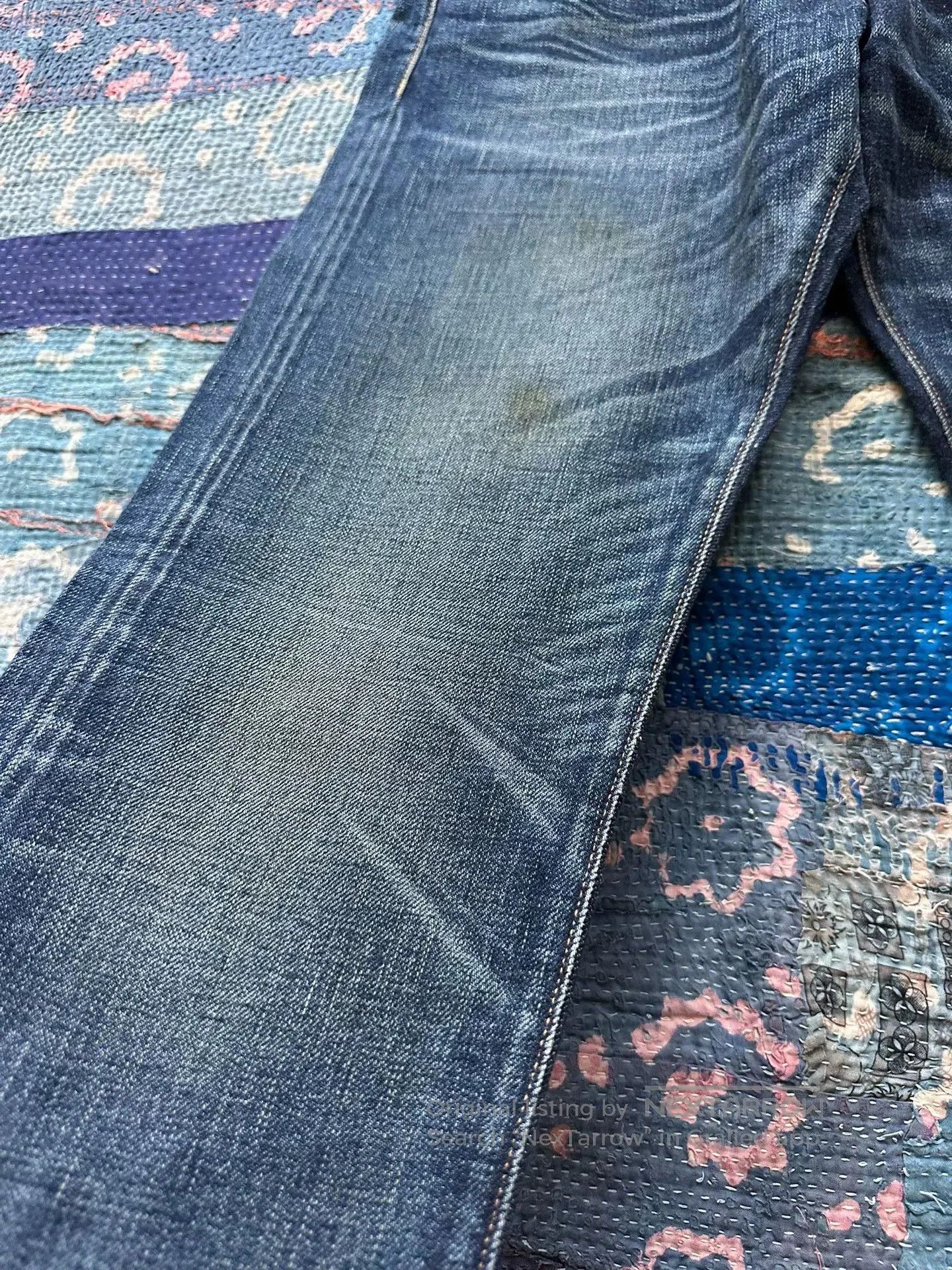 RRL Ralph Lauren rrl slim fit distressed denim jeans. Size US 30 / EU 46 - 5 Thumbnail