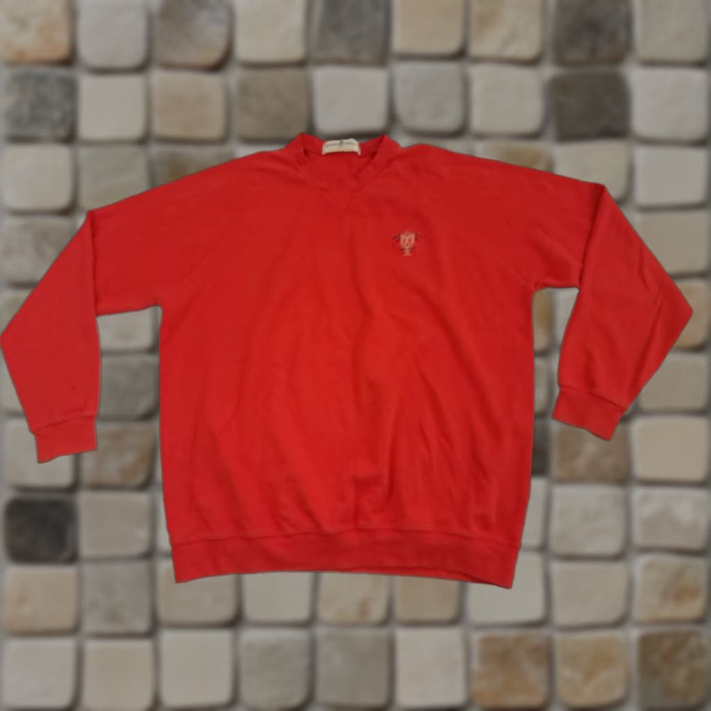 Vintage VINTAGE Fairway Greene Golf Sweater Crew Neck L Red Embroidered Cotton Pima Canvas Pullover Men 27in 25in pit to pit Size US L / EU 52-54 / 3 - 1 Thumbnail