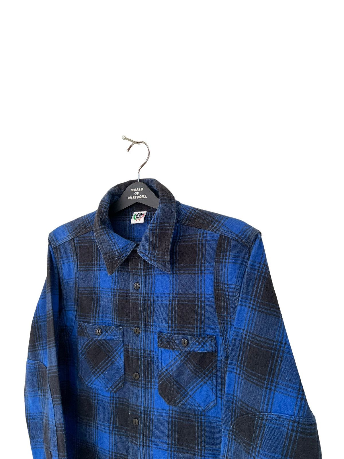 Vintage Japan Brand Cab Clothing 30s 40s Style Thick Flannel Shirt Size US M / EU 48-50 / 2 - 9 Thumbnail