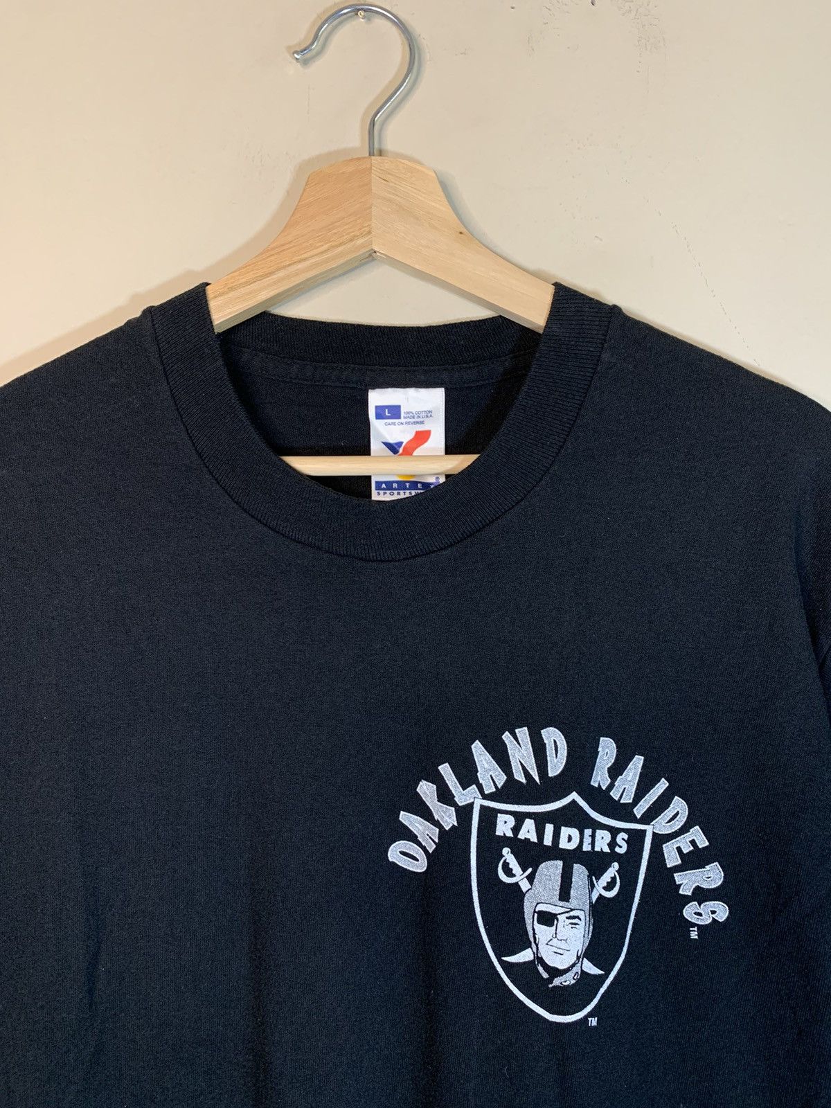 NFL × Vintage *RARE* Vintage 1996 Oakland Raiders NFL Single Stitch Shirt Size US L / EU 52-54 / 3 - 7 Thumbnail