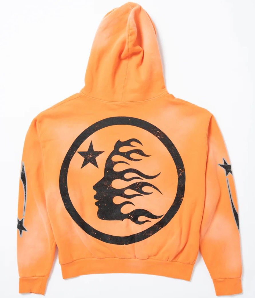 Pre-owned Hellstar Fire Orange  Hoodie Size Medium Halloween Capsule 10