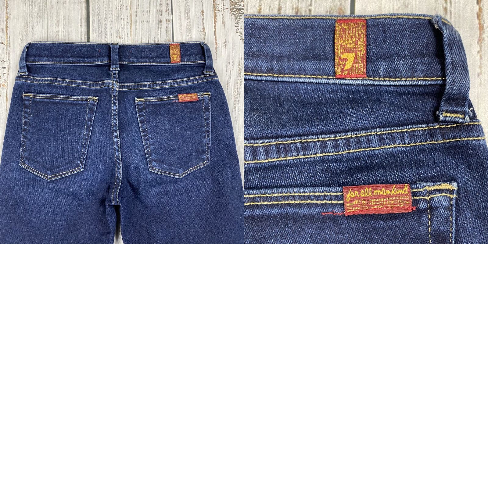 7 For All Mankind 7 For All Mankind Jeans Women 24 Blue Straight Denim Slim 5-Pocket Austyn Modern Classic Womens Size 42" / US 20 - 8 Thumbnail