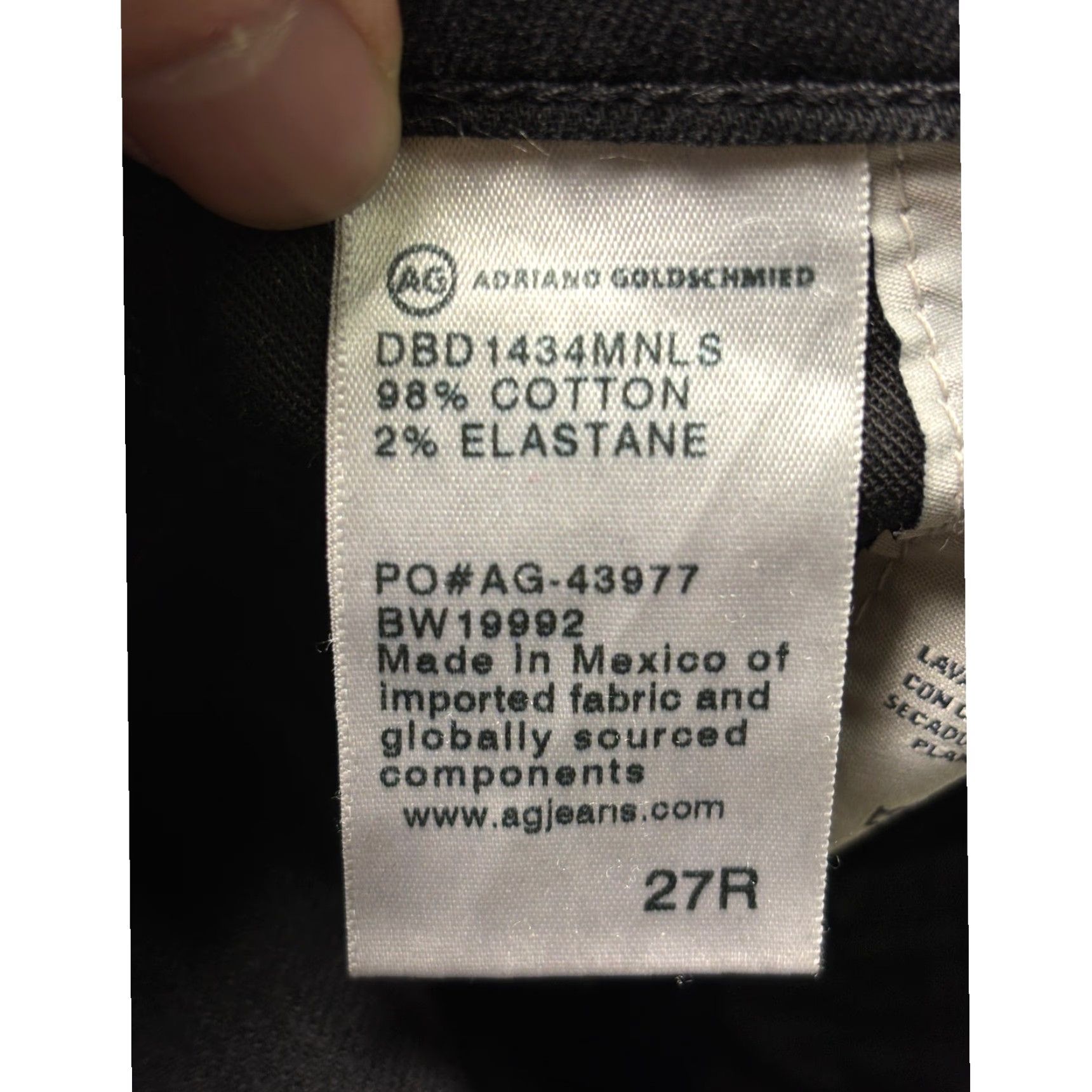 Vintage AG Adriano Goldschmied The Prima Cigarette Leg Black Jeans Size 30X30 Size 30" / US 8 / IT 44 - 7 Thumbnail