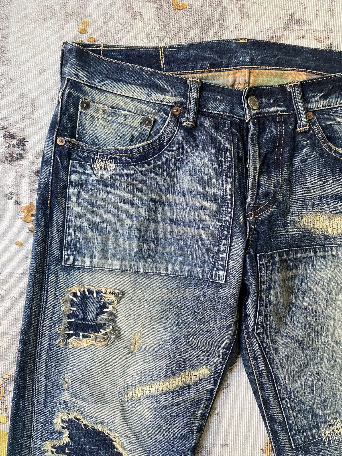 Kapital Vintage Eternal Japan Patchwork Boro Design Kapital Denim Size US 31 - 10 Thumbnail