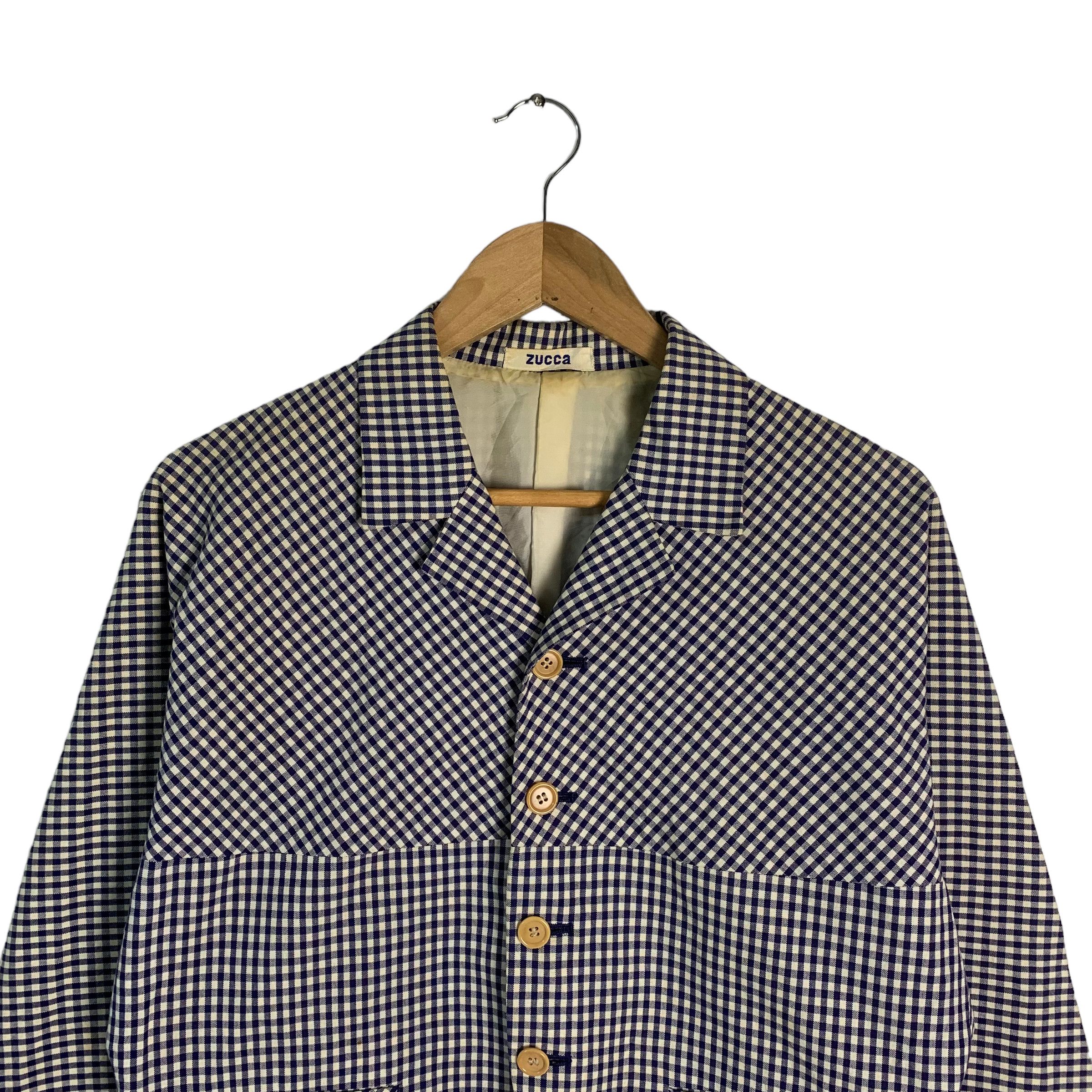 Zucca Zucca Houndstooth Crop Jacket Size M / US 6-8 / IT 42-44 - 3 Thumbnail