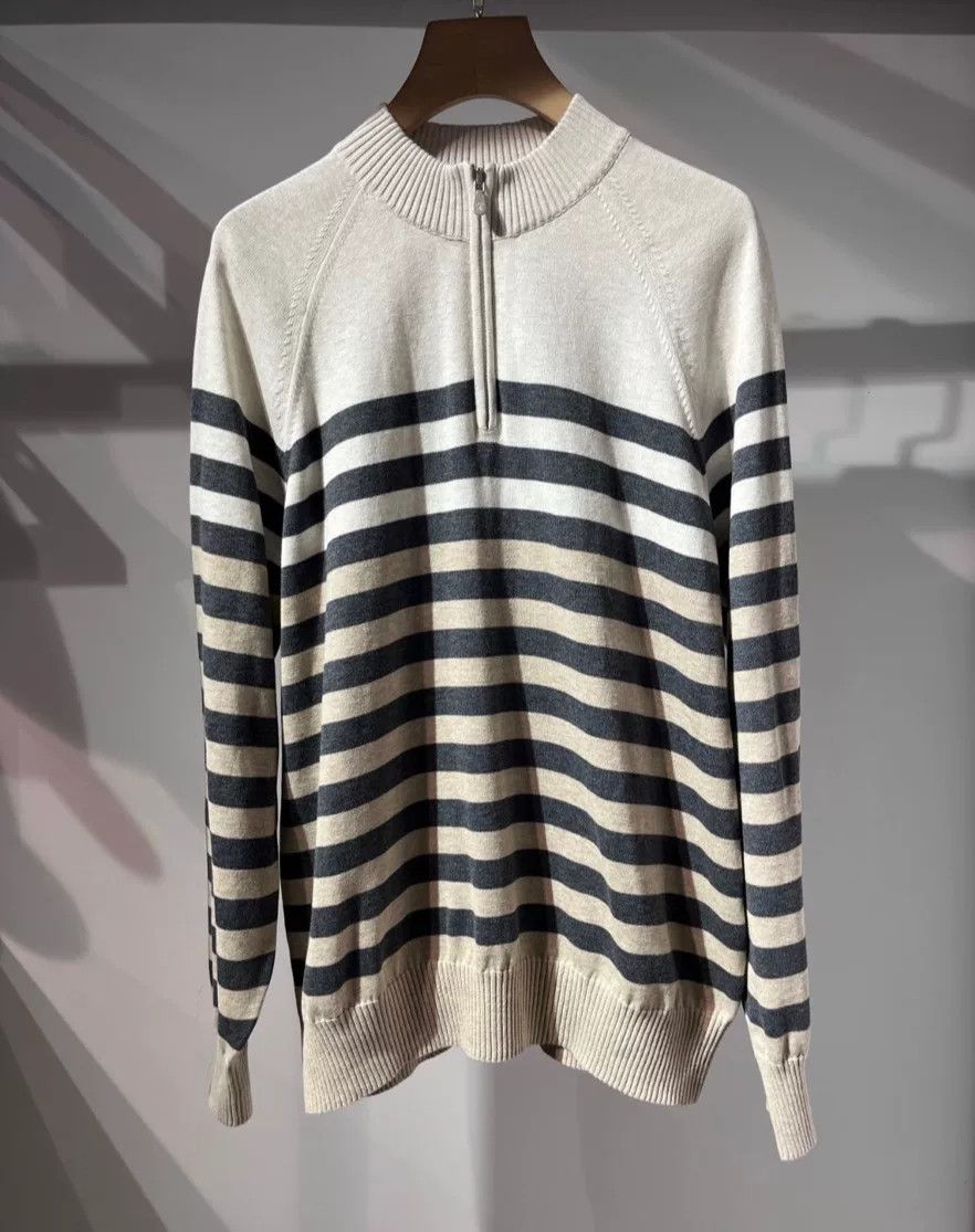 Brunello Cucinelli Brunello Cucinelli men's zip-neck sweater Size US M / EU 48-50 / 2 - 1 Thumbnail