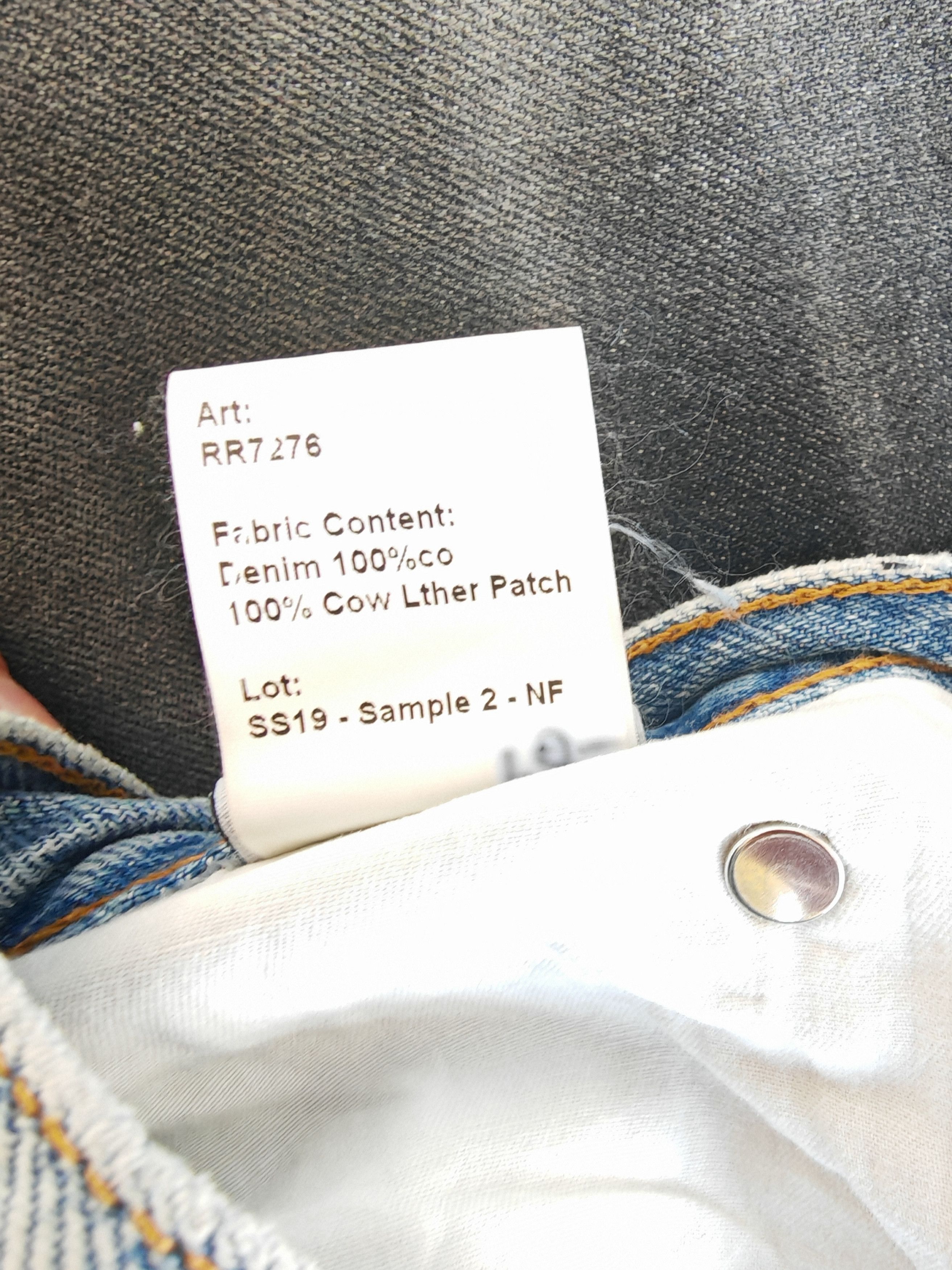 R13 RARE sample "Double Front" Layered Distressed Denim Skirt Size 27" / US 4 / IT 40 - 10 Thumbnail