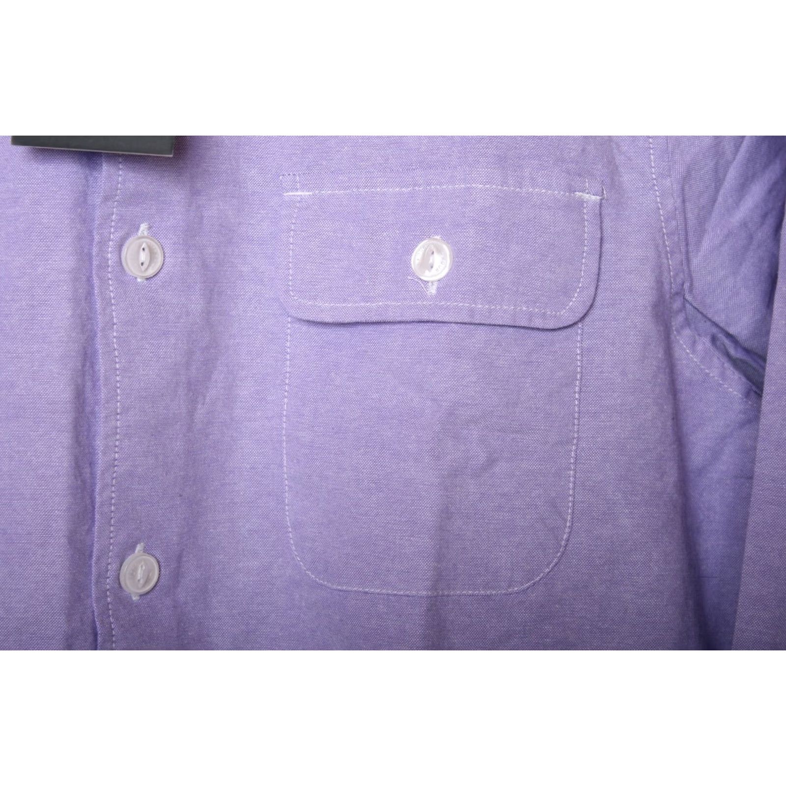 Vintage FIVE FOUR Josh Purple Chambray Slim Fit Button Front Shirt Sz M Mens Long Sleeve Button-Up 100% Cotton Development Shirt Size US M / EU 48-50 / 2 - 3 Thumbnail