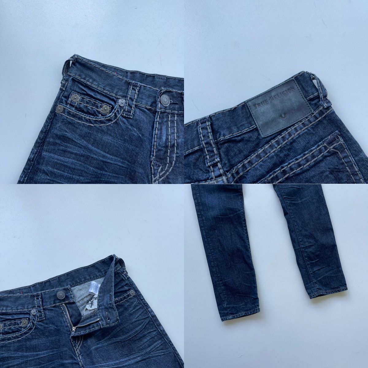 True Religion True Religion Geno No Flap Super T Denim Jeans Navy Size US 30 / EU 46 - 4 Thumbnail