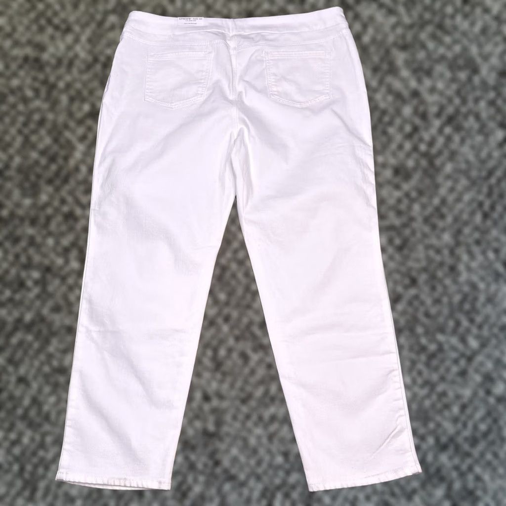 Vintage Chico's Jeans Chicos Pull On Jegging Ankle Womens 4R White Slim Stretch High Rise 5-Pocket Inseam 27in Modern City Vintage No N/A Size 27" / US 4 / IT 40 - 1 Thumbnail