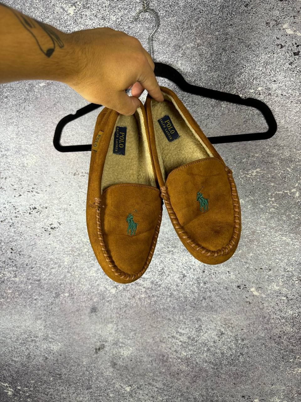 Polo Ralph Lauren Vintage Polo Ralph Lauren Suede Moccasin Brown Slipper US 9 Size US 9 / EU 42 - 1 Thumbnail