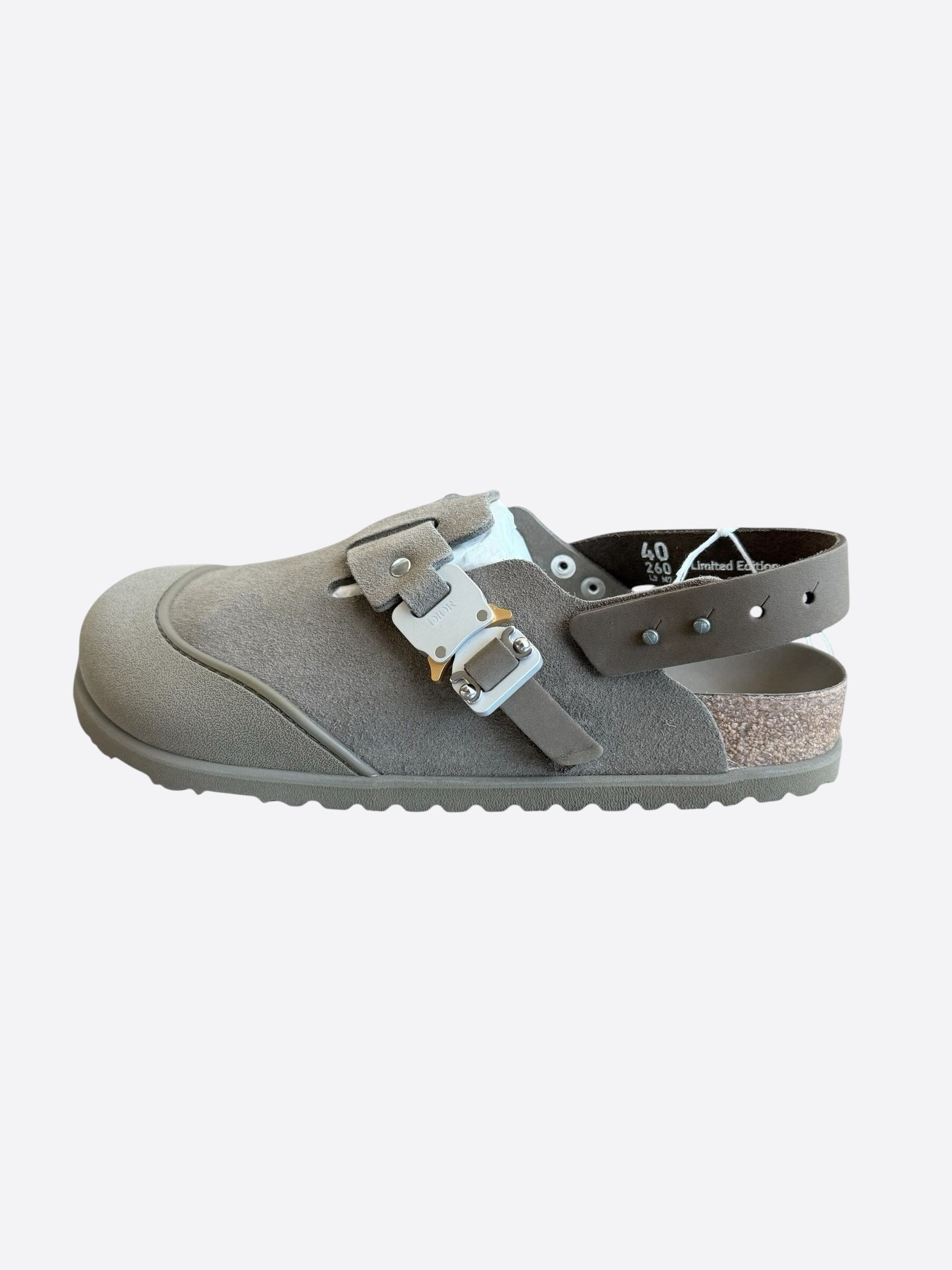 Dior Dior Grey Tokio Mule Birkenstocks Size US 7 / EU 40 - 3 Thumbnail