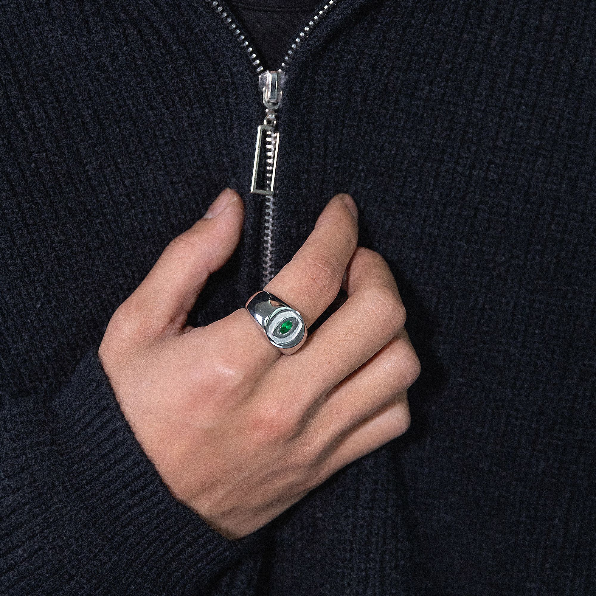 Jewelry Future Jewelry Rings Open Size Chrome Ring (Size 7-13) Size ONE SIZE - 4 Thumbnail