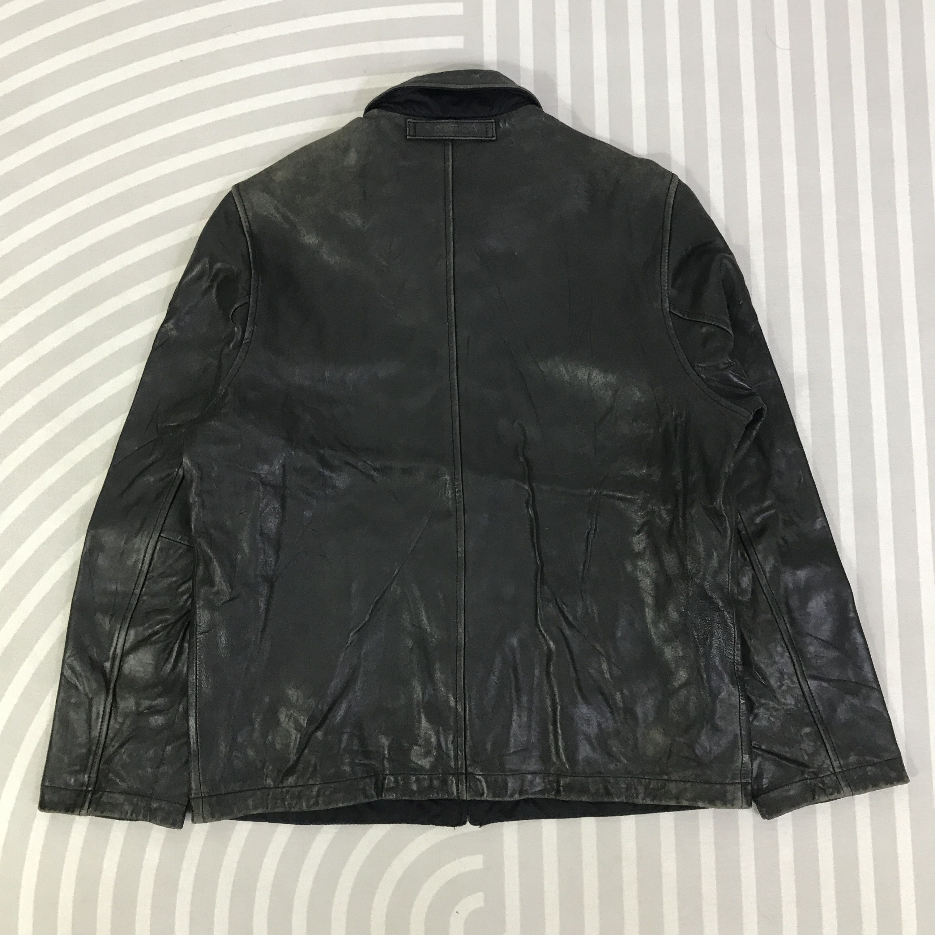 Nautica Vintage Nautica Leather Jacket K115B17 Size US L / EU 52-54 / 3 - 3 Thumbnail