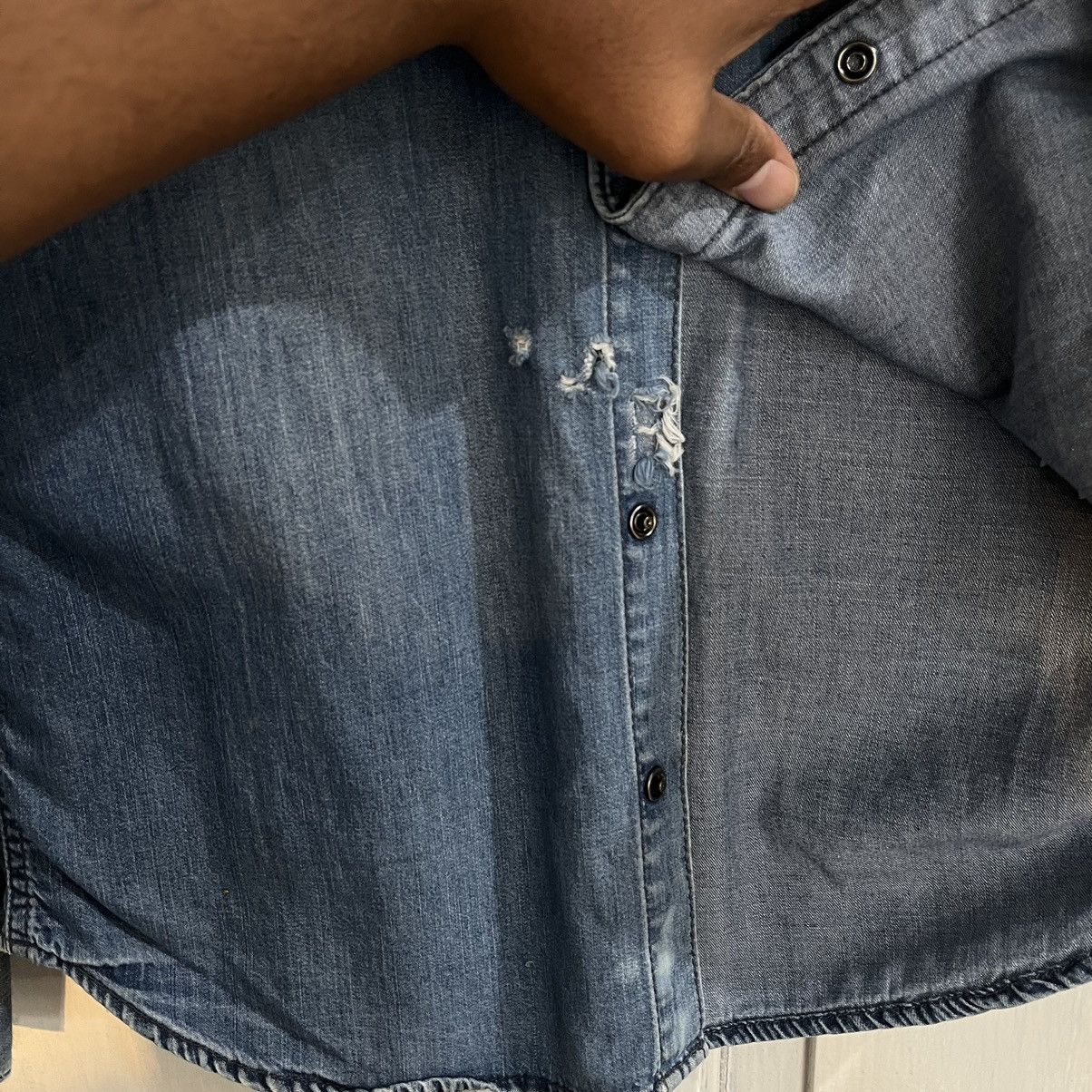 Japanese Brand Japanese Brand Bone To The Street Denim Jacket Size US L / EU 52-54 / 3 - 5 Thumbnail