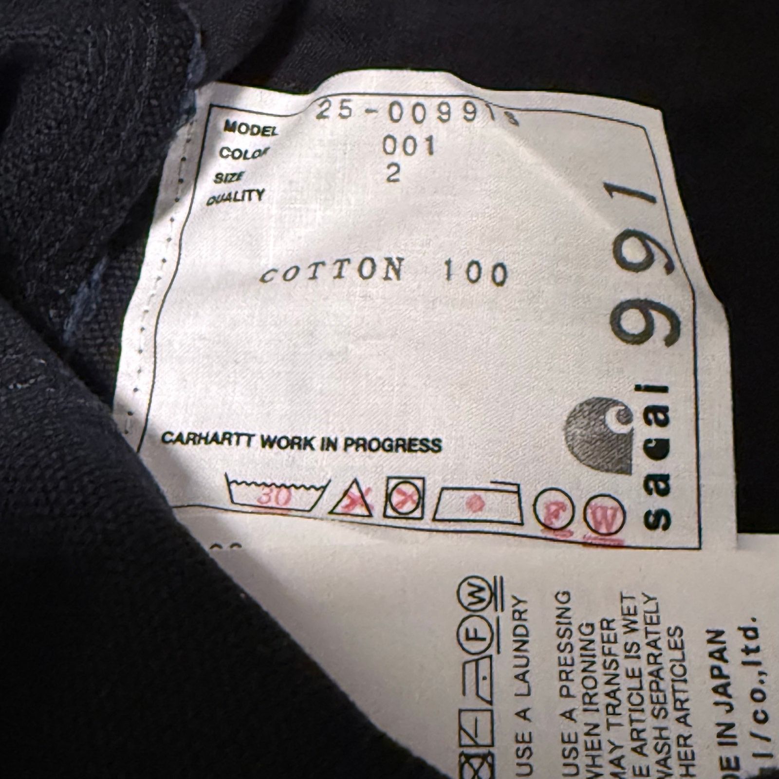 Sacai 🔥 Rare NWT Sacai x Carhartt WIP Duck Canvas Carpenter Pants Size US 32 / EU 48 - 5 Thumbnail