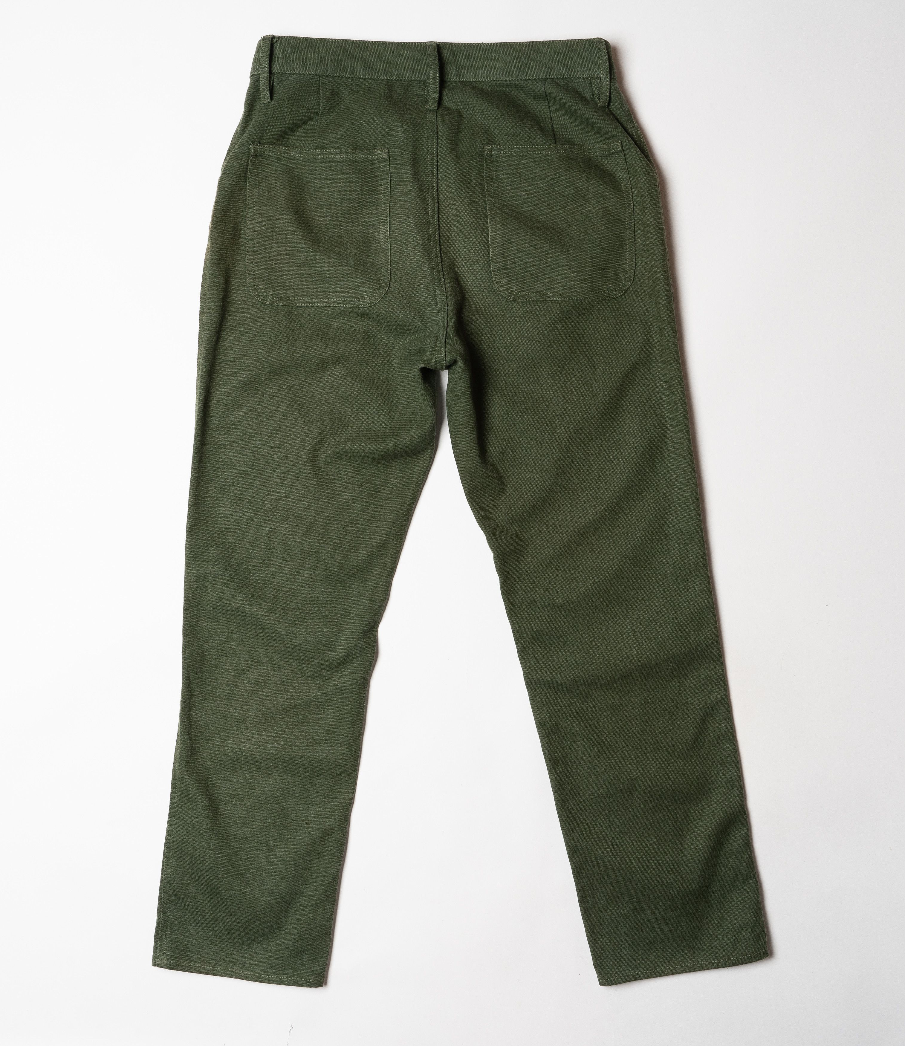 Taylor Stitch 🔵TAYLOR STITCH The Camp Pant Heather Olive Twill Size US 31 - 11 Thumbnail