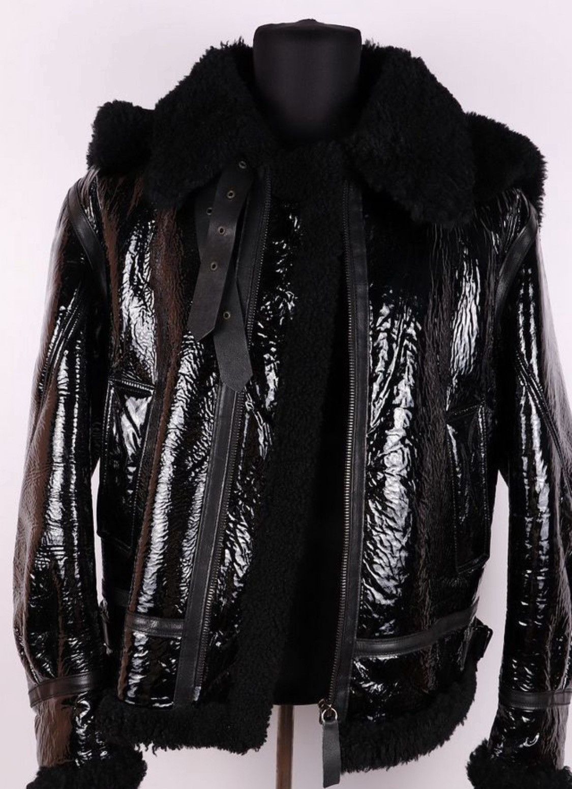 Yves Saint Laurent Yves Saint Laurent Aviator Shearling Leather Jacket Size US L / EU 52-54 / 3 - 2 Thumbnail
