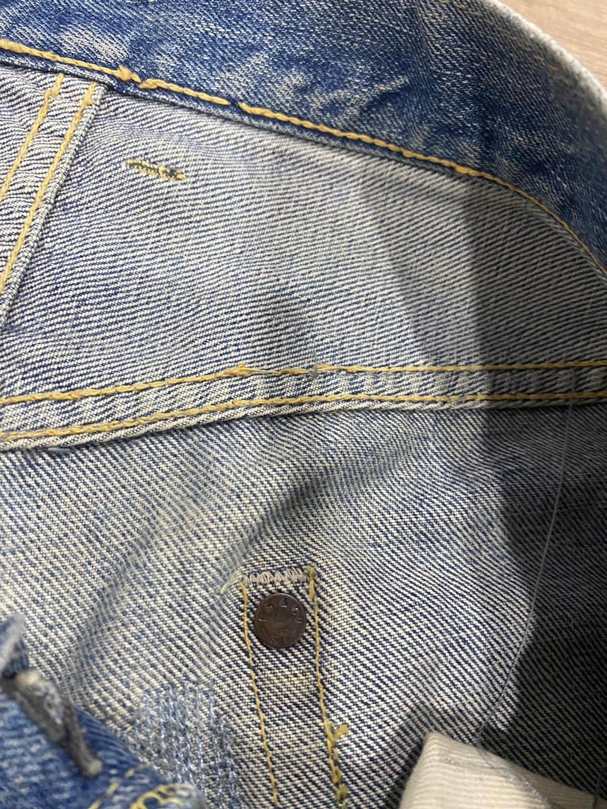 Levi's True vintage Levis 501 Big E Hidden Rivert selvadge Size US 34 / EU 50 - 10 Thumbnail