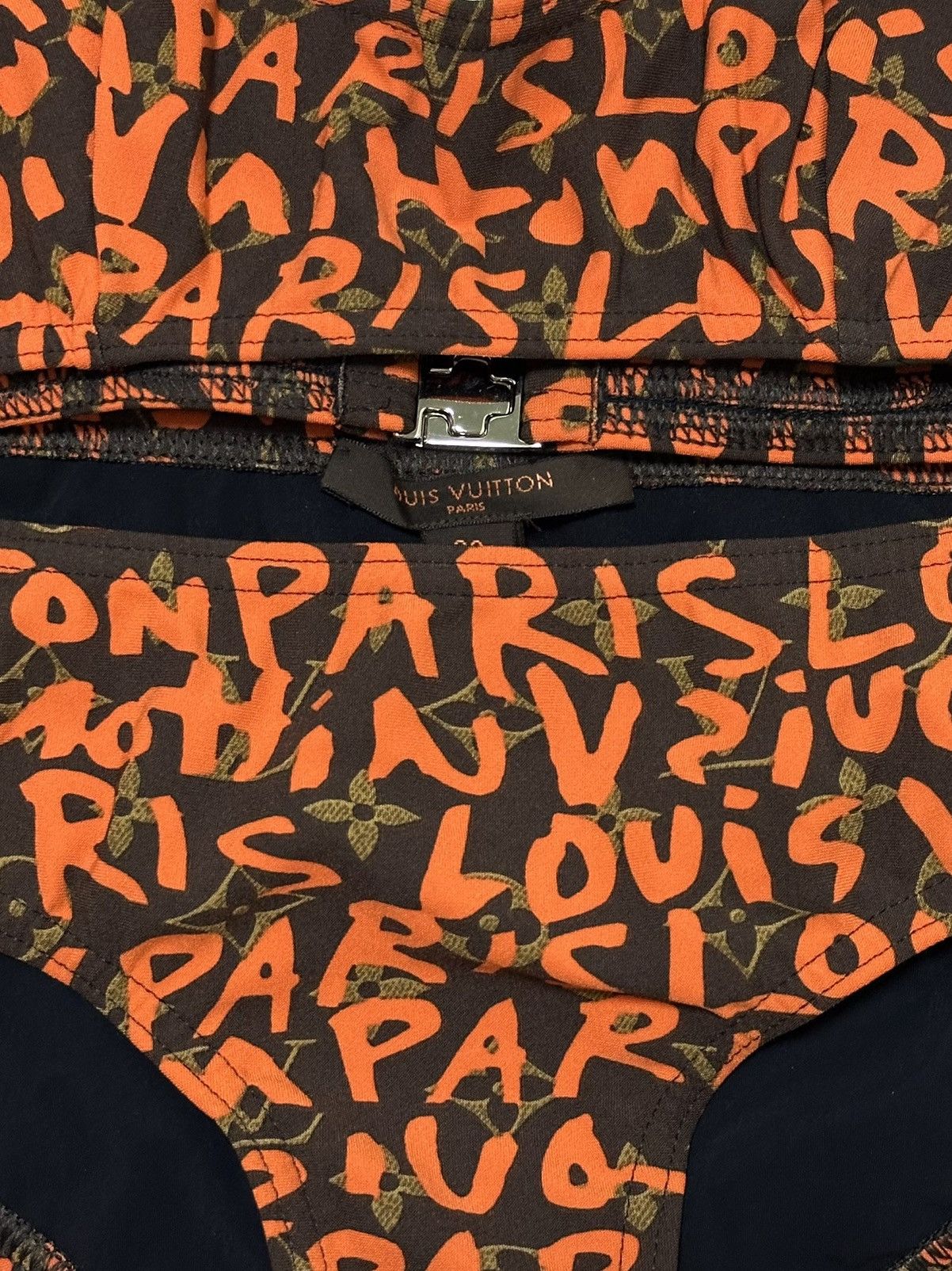 Louis Vuitton LOUIS VUITTON × STEPHEN SPROUSE S/S 2009 Graffiti Bikini Size XS / US 0-2 / IT 36-38 - 2 Thumbnail