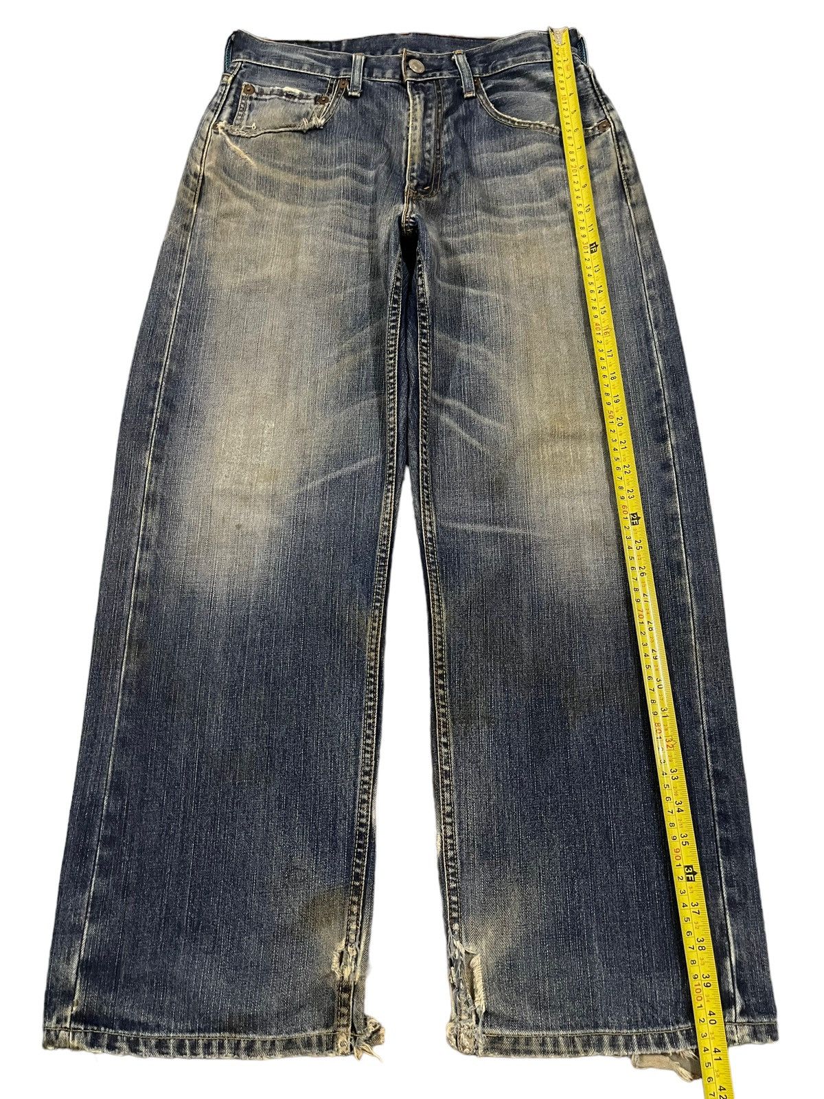 Levi's Vintage 90s Levis 709 Blue Wash Style Baggy Jeans Size US 31 - 11 Thumbnail