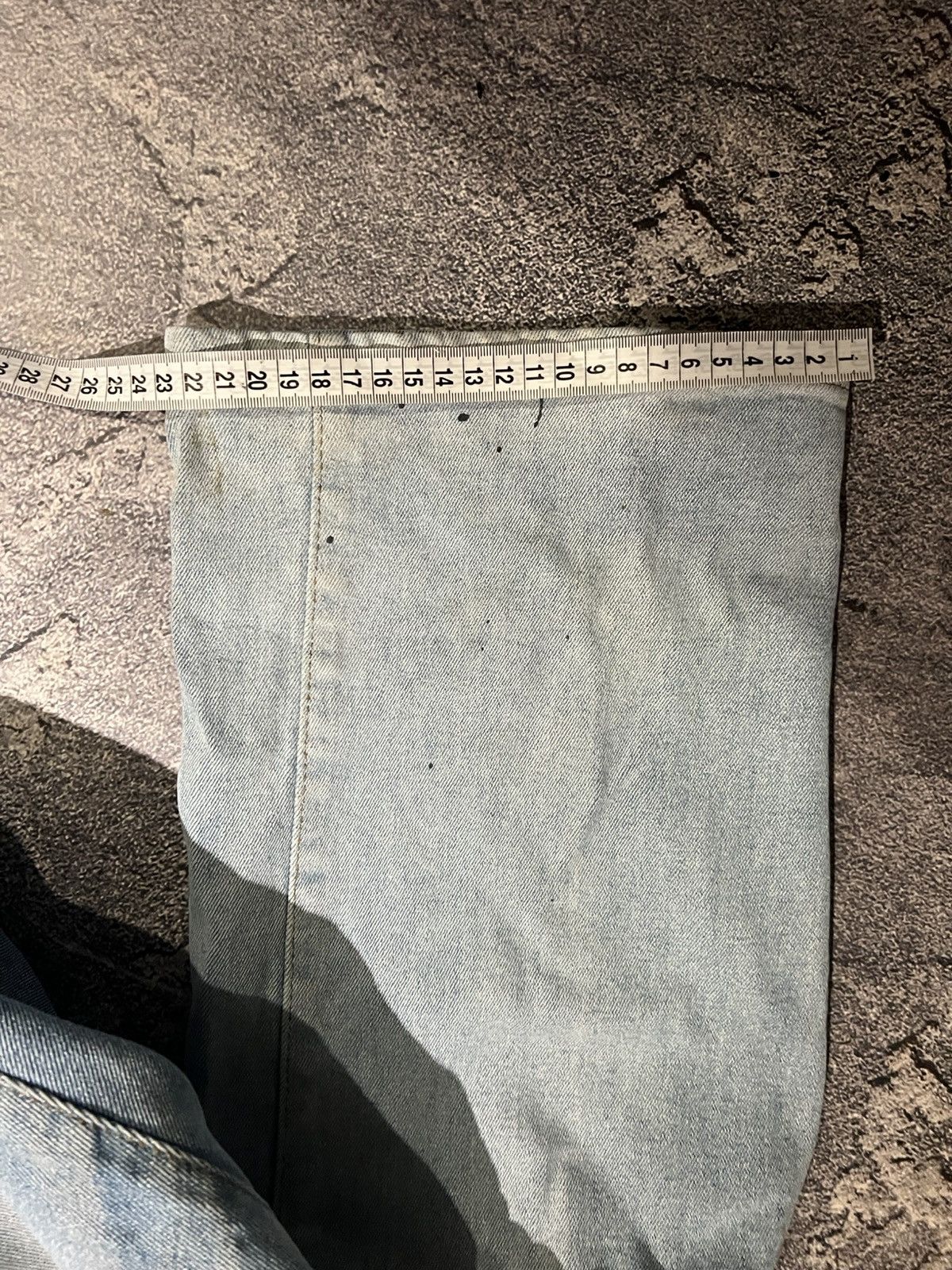 Vintage SWAG Destroyed Baggy Light Blue Vintage Jeans Size US 36 / EU 52 - 10 Thumbnail