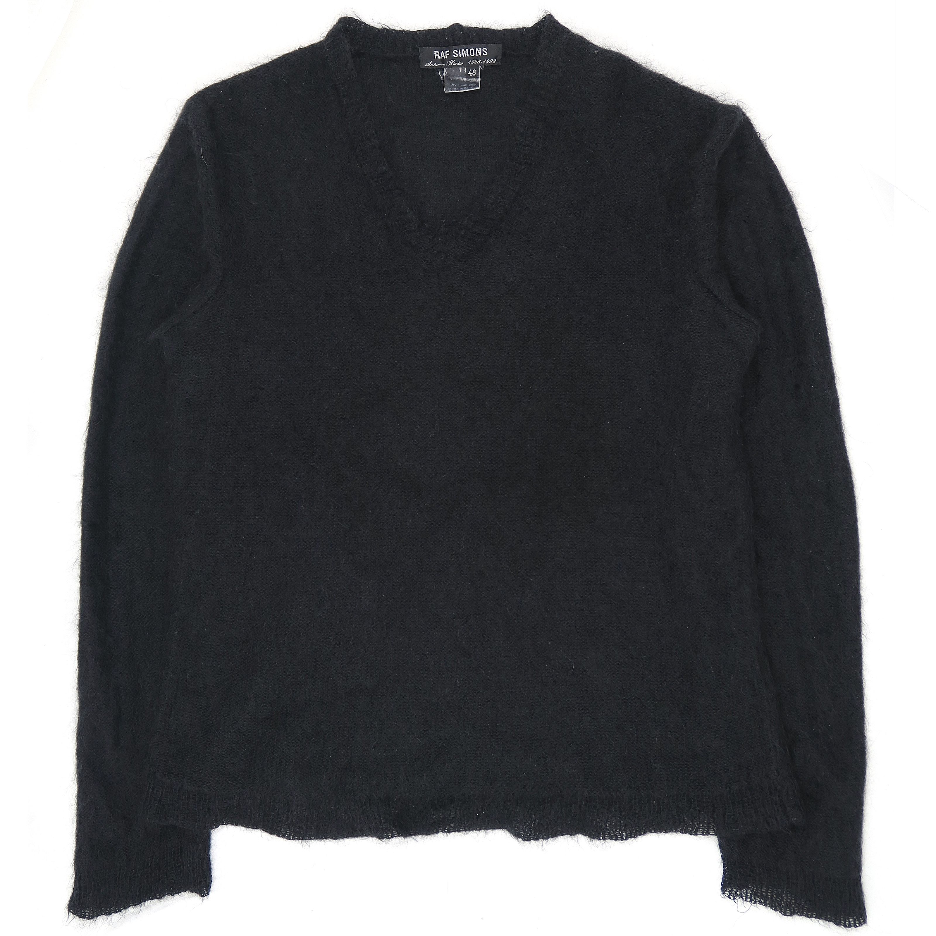 Pre-owned Raf Simons Aw1998-1999 'radioactivity' Mohair Sweater In Black