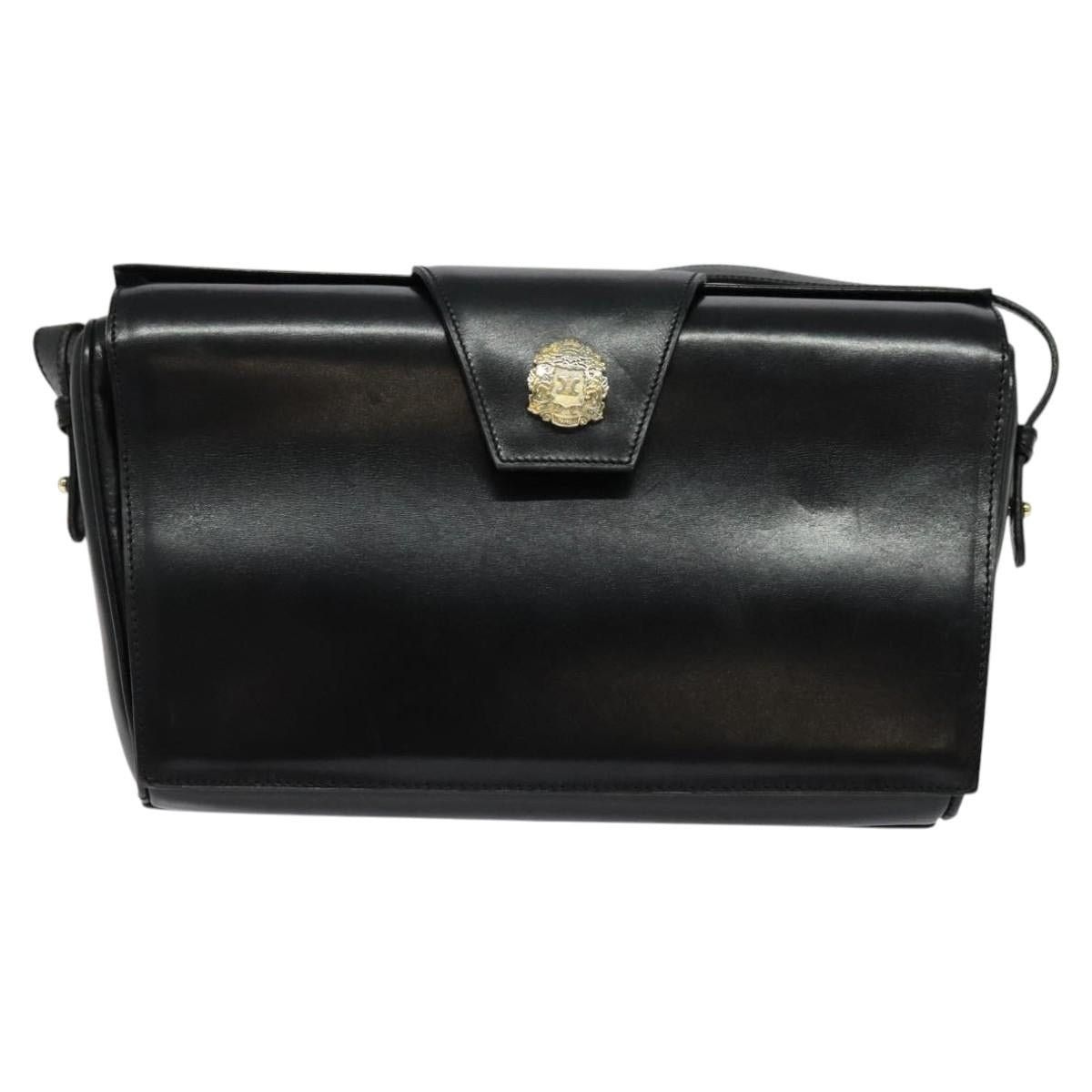Celine CELINE Shoulder Bag Leather Black Gold Size ONE SIZE - 2 Thumbnail