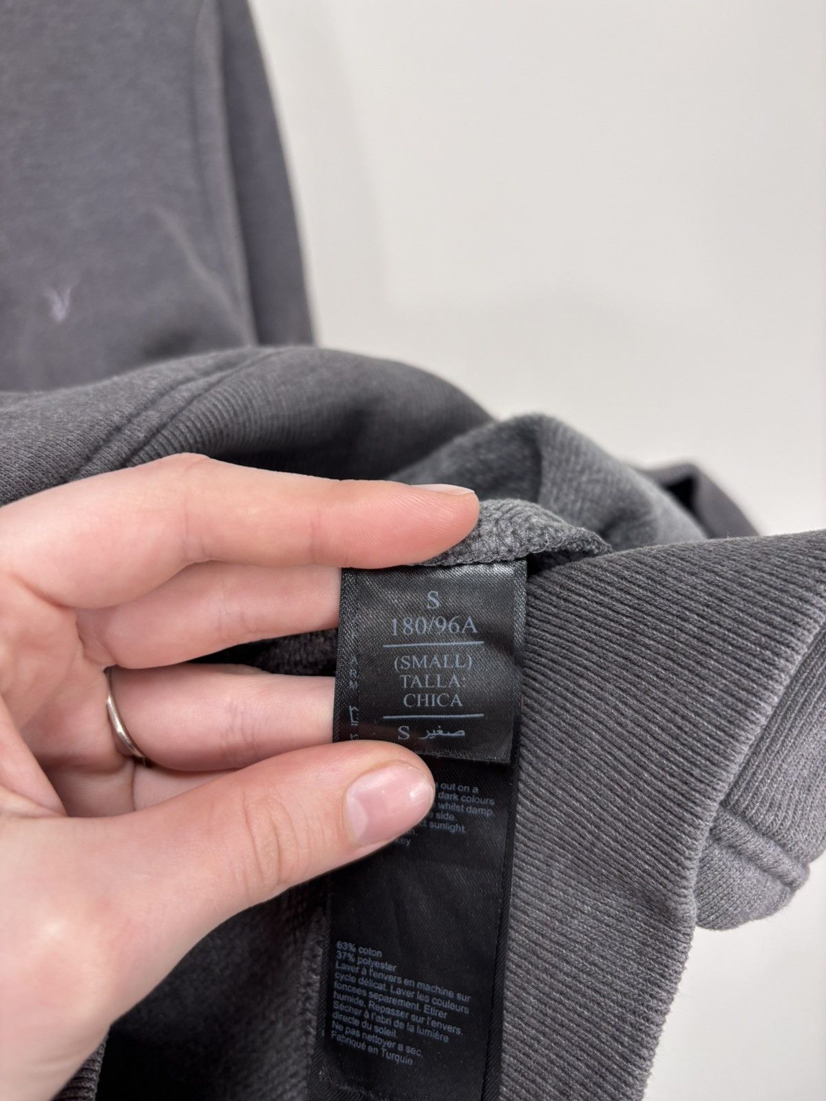 Allsaints AllSaints Raven OTH Men’s Grey Hoodie Pullover Sweatshirt Size US S / EU 44-46 / 1 - 10 Thumbnail