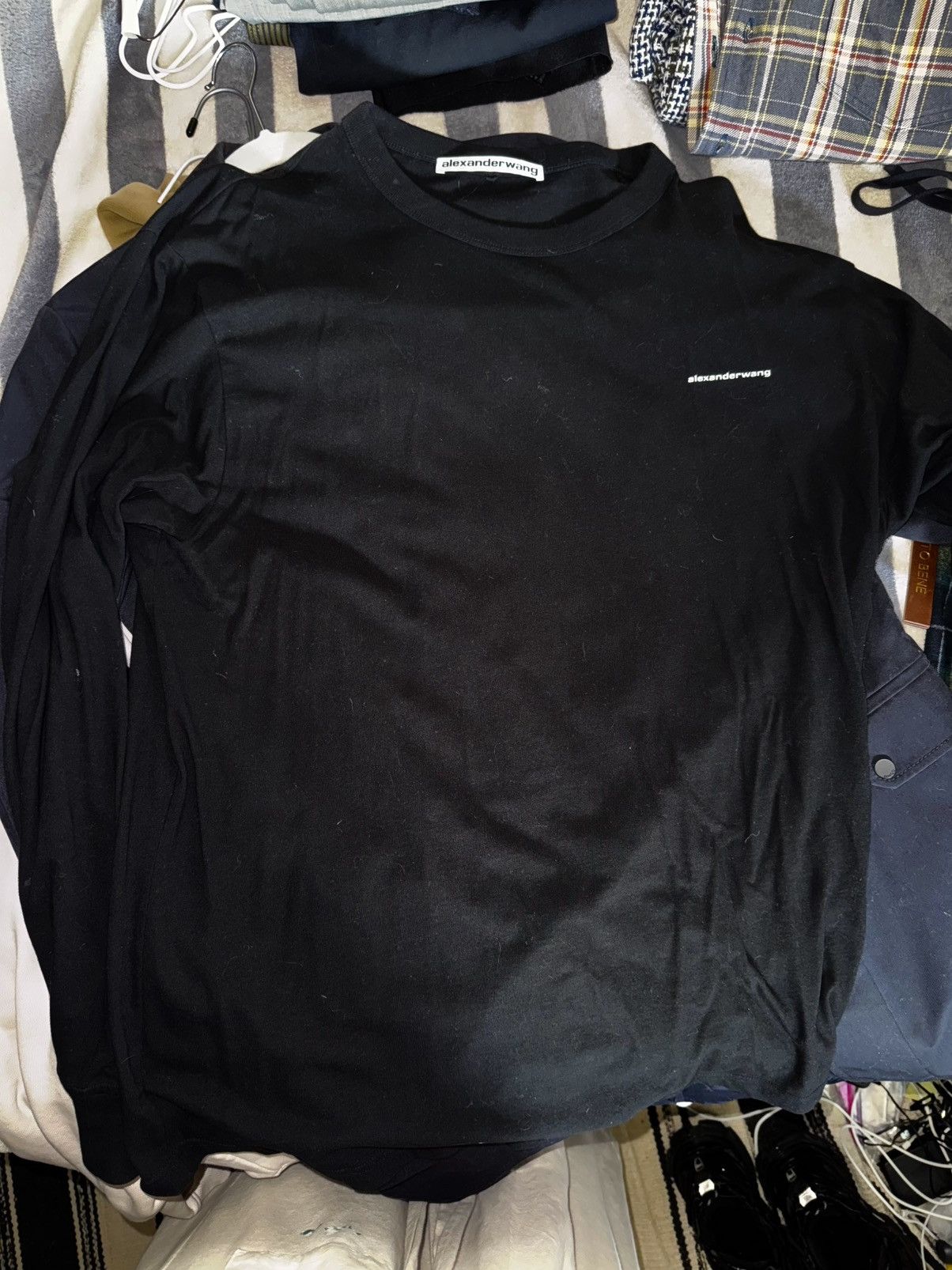 Alexander Wang Alexander Wang Logo Long Sleeve Size US XL / EU 56 / 4 - 1 Thumbnail