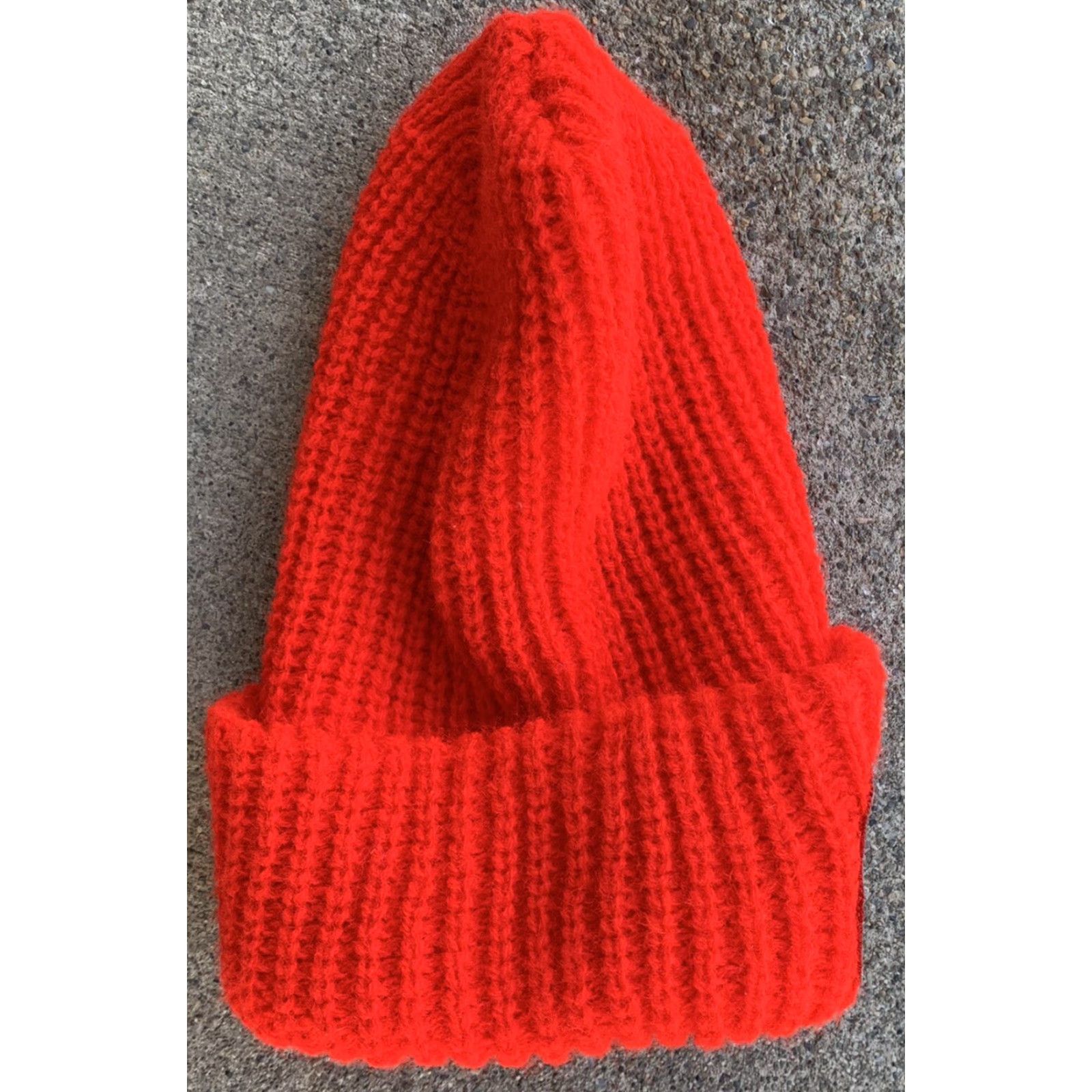 Jeep VINTAGE Jeep Beanie Hat Acrylic Knit Red Unisex Adults Adult Size Knit Winter Winter Casual Cars Transportation 1980s Mens Womens Boys Girls Beanie Size ONE SIZE - 3 Thumbnail