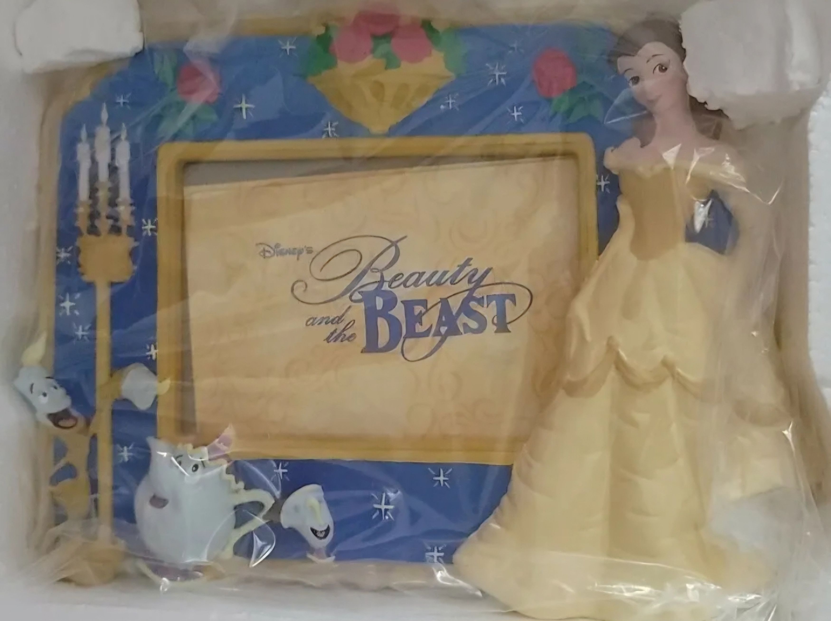 Disney NIB Vintage Disney's Beauty and the Beast Picture Frame Size ONE SIZE - 1 Thumbnail