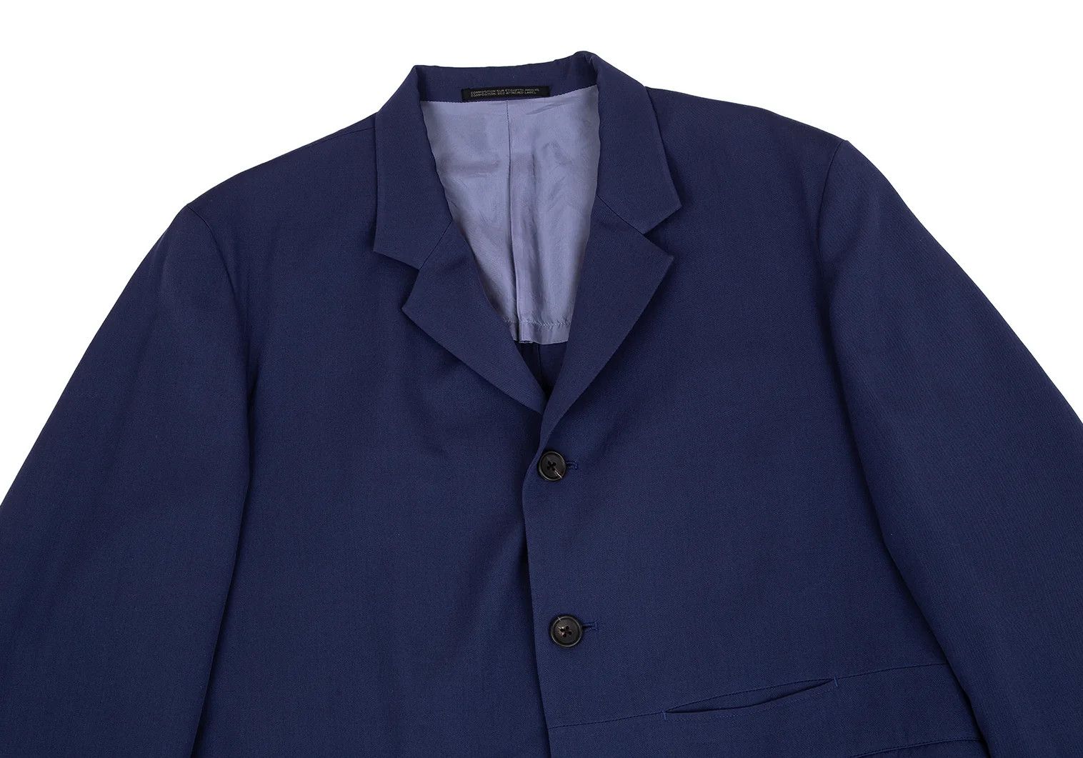 Yohji Yamamoto Yohji Yamamoto Summer Wool Tailored Jacket Blue M Size US M / EU 48-50 / 2 - 2 Thumbnail