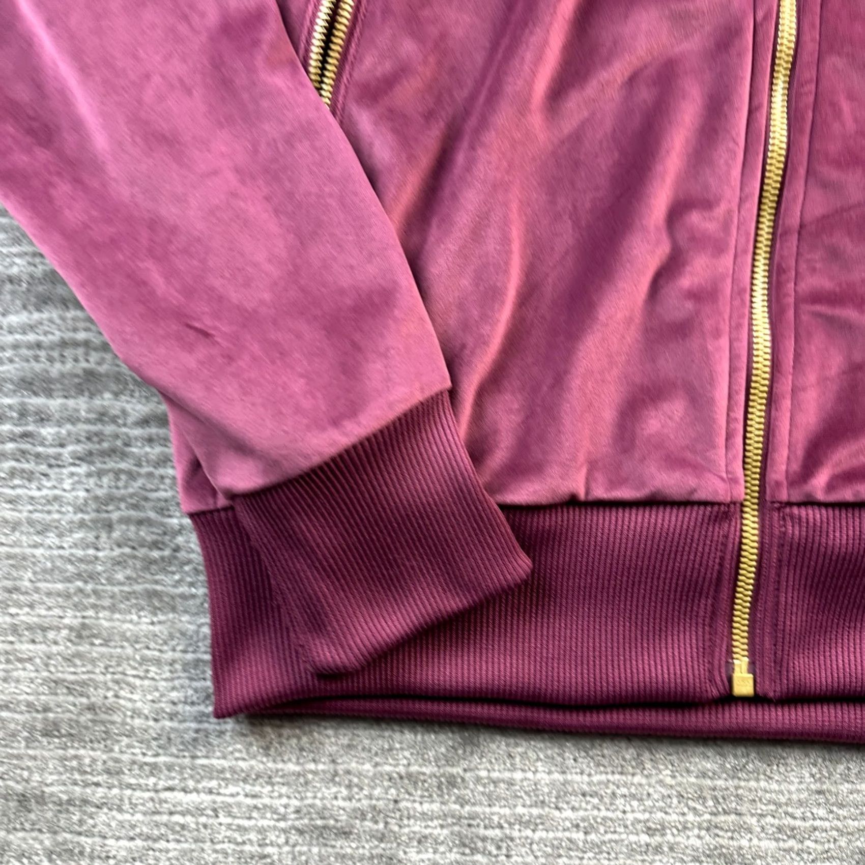 Adidas Adidas Sweatsuit Mens Small Velour 2PC Jacket Pants Set Firebird Originals Track Jacket Pockets Logo Red Regular Cotton Polyester Zippered N/A Size 36R - 4 Thumbnail