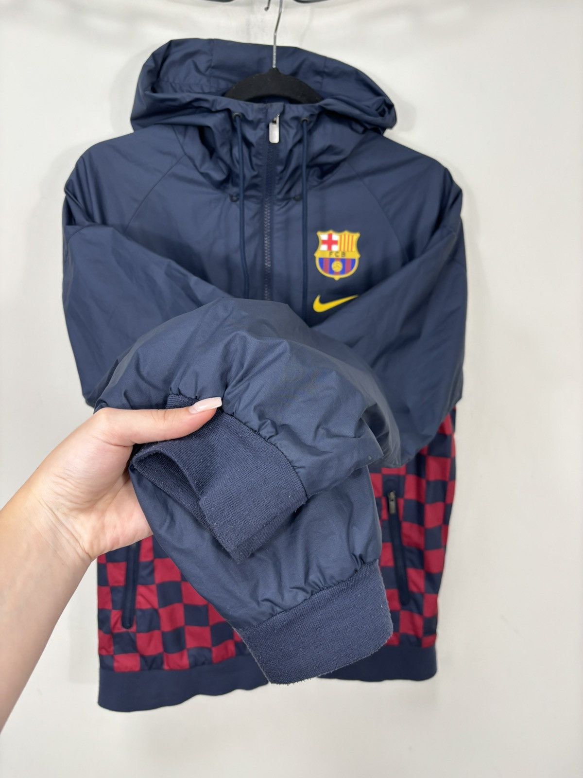 Nike Nike Barcelona Men’s Full Zip Chess Training Soccer Jacket Size US S / EU 44-46 / 1 - 10 Thumbnail